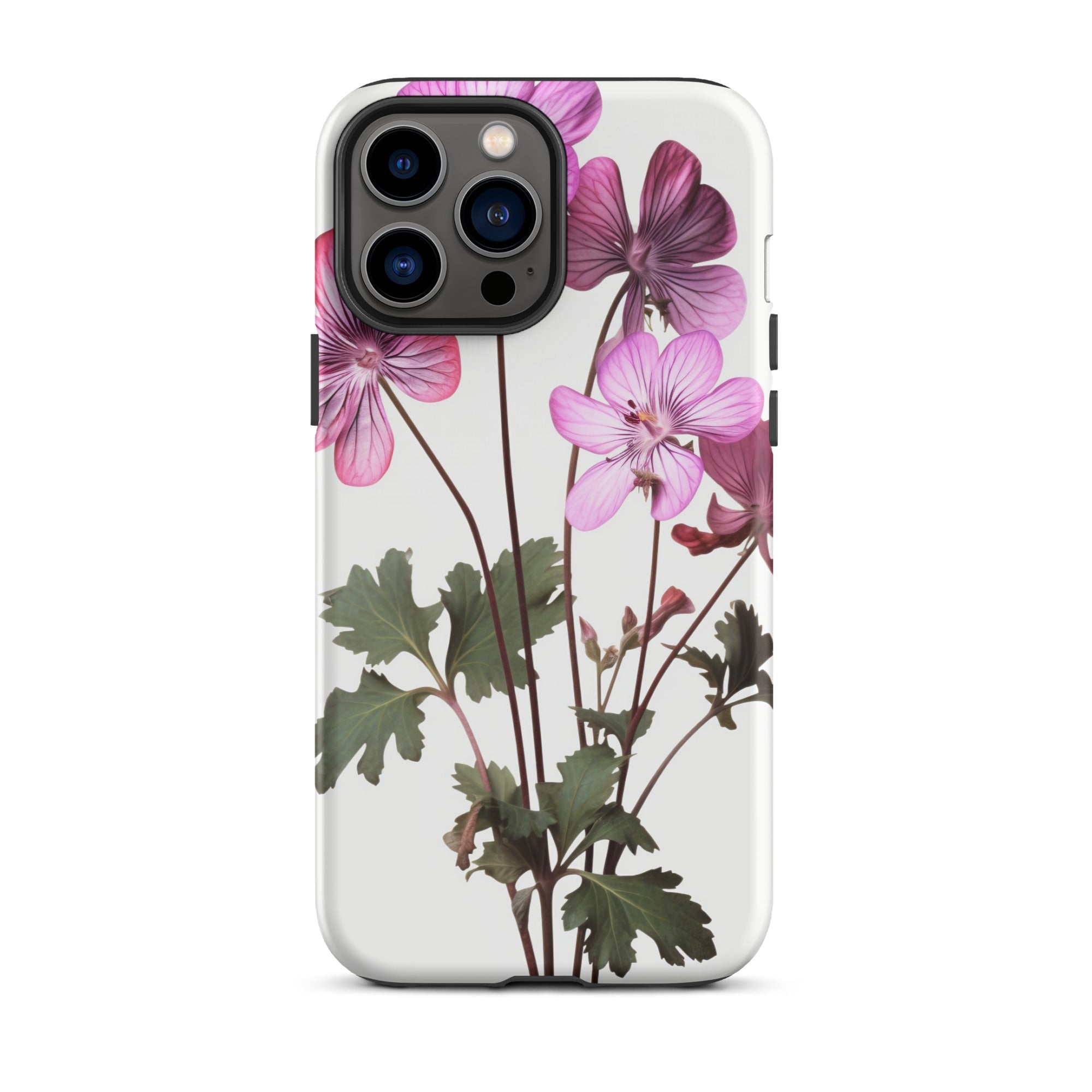 Geranium Flower iPhone Case by Visual Verse - Image 22