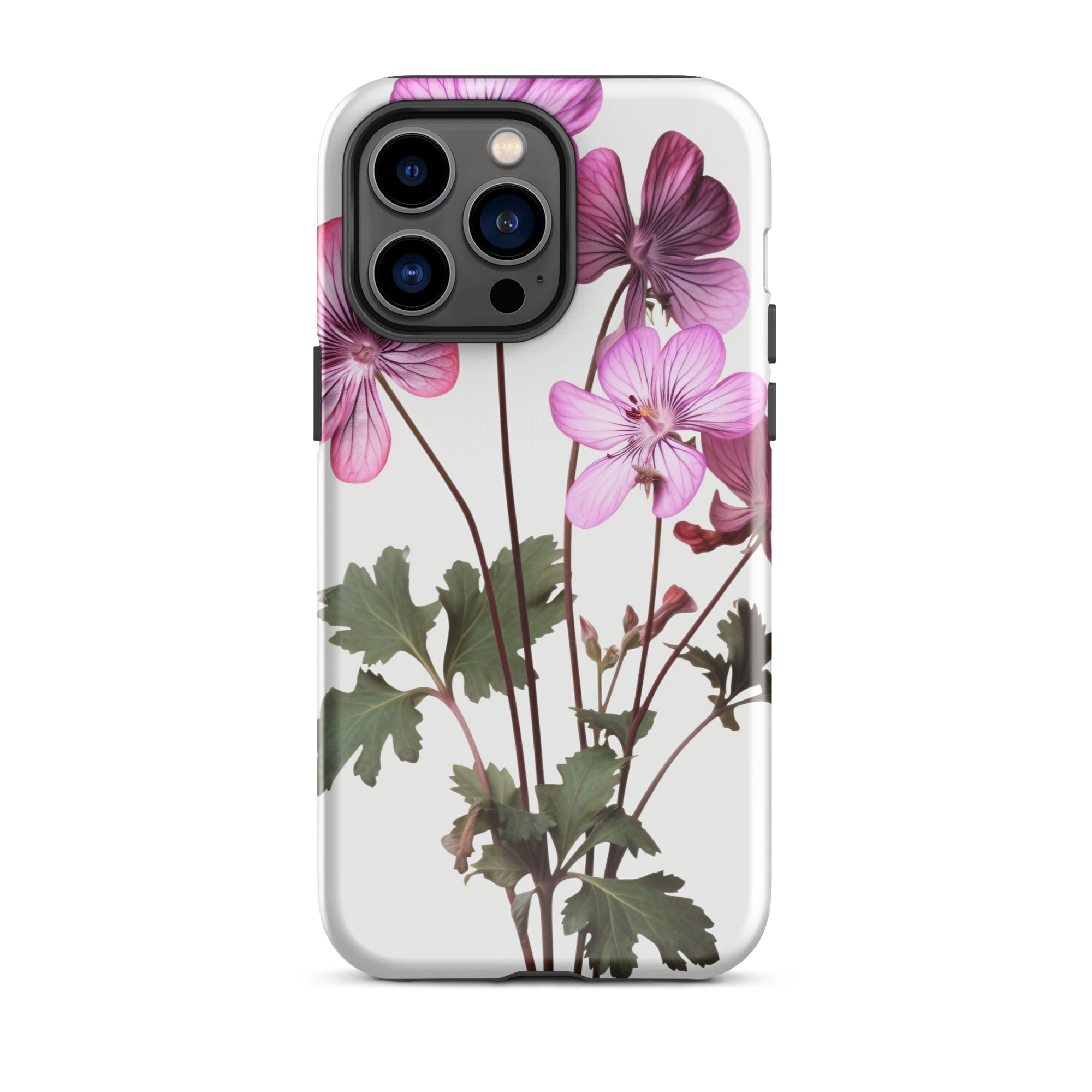 Geranium Flower iPhone Case by Visual Verse - Image 29