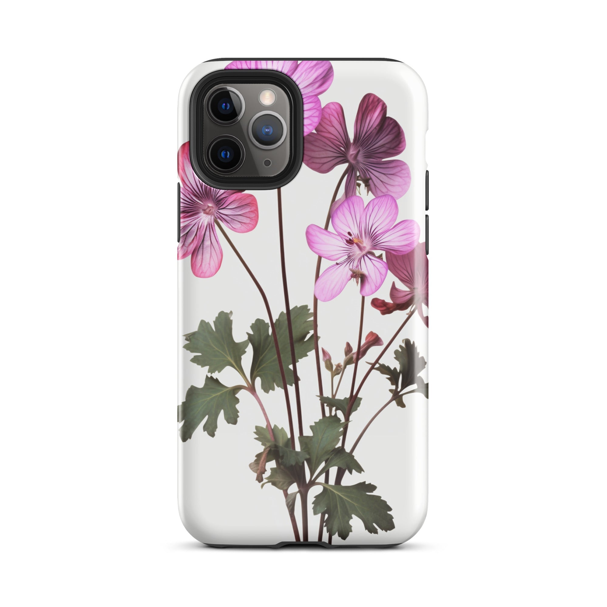 Geranium Flower iPhone Case by Visual Verse - Image 3
