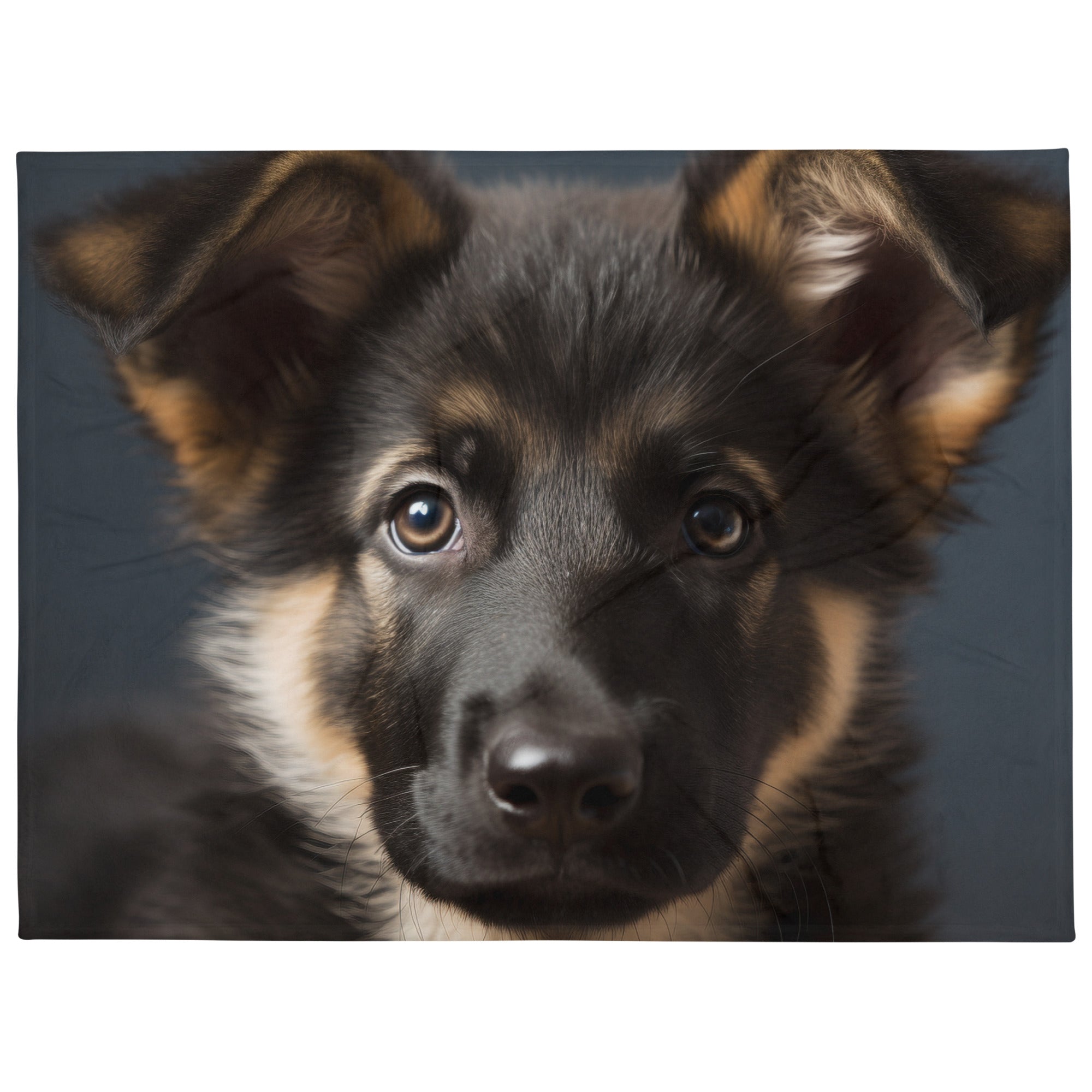 German Shepherd Puppy Animal Blanket by Visual Verse - Image 2
