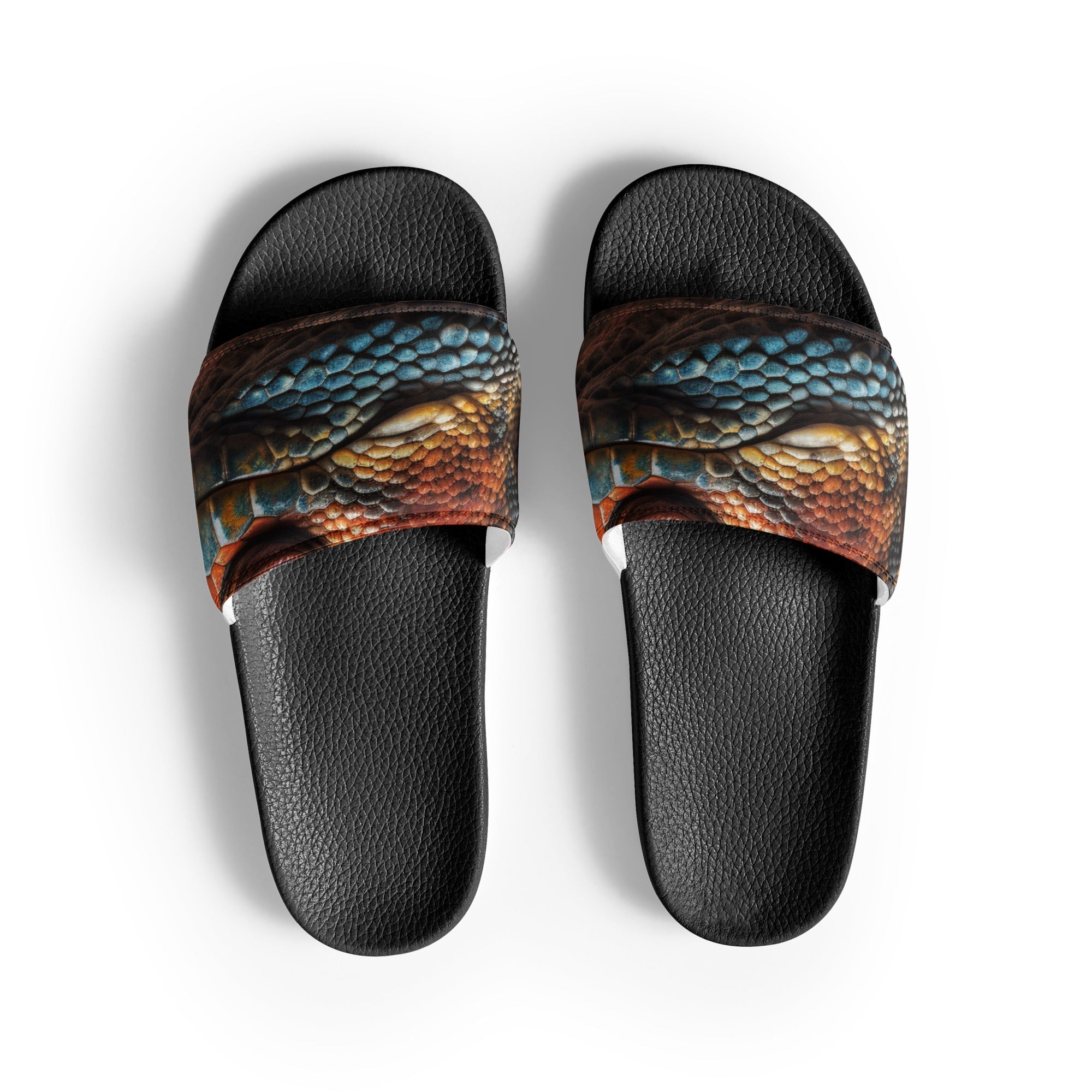 Gila Monster Textured Women's Slides by Visual Verse - Image 1