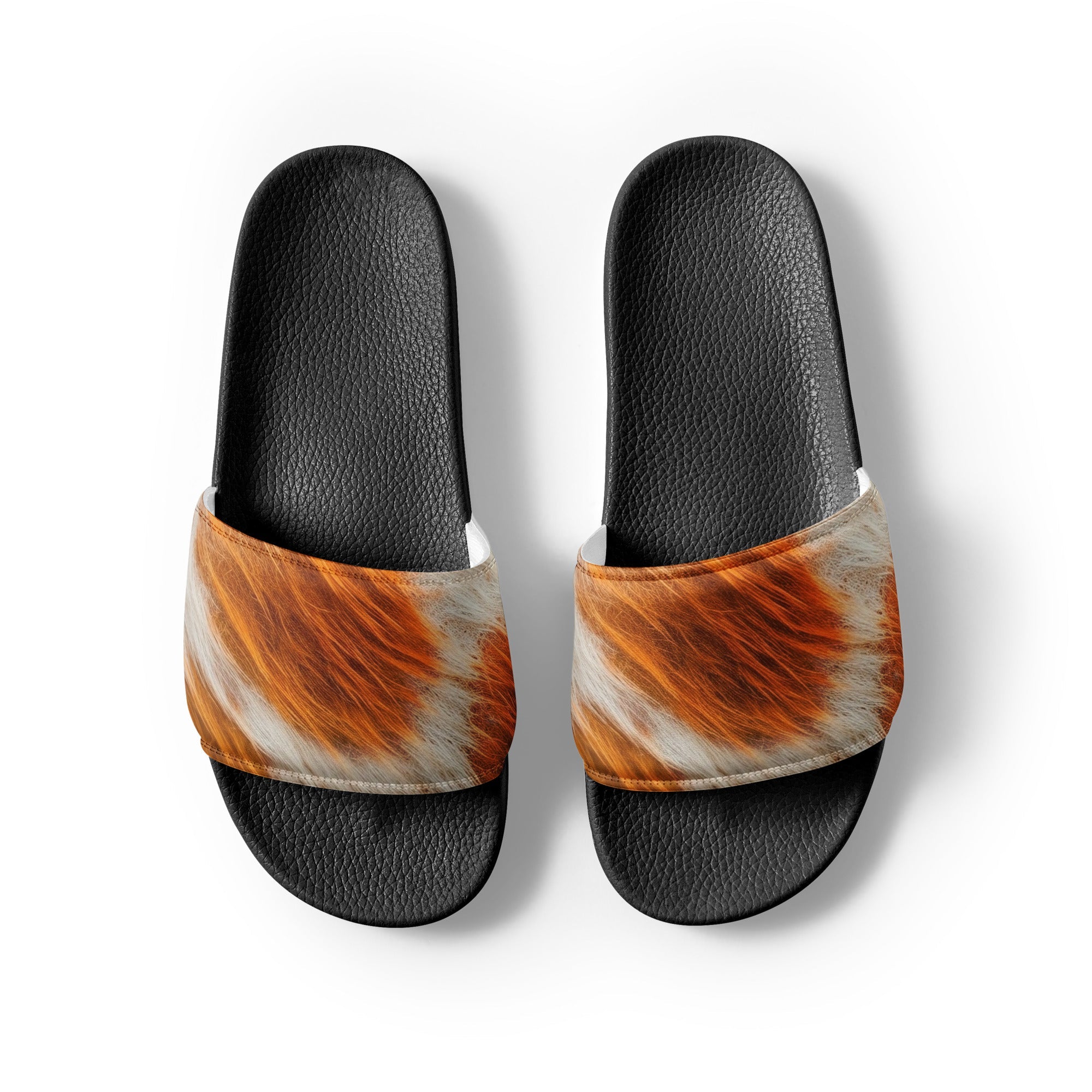 Giraffe Spots Men's Slides by Visual Verse - Image 2