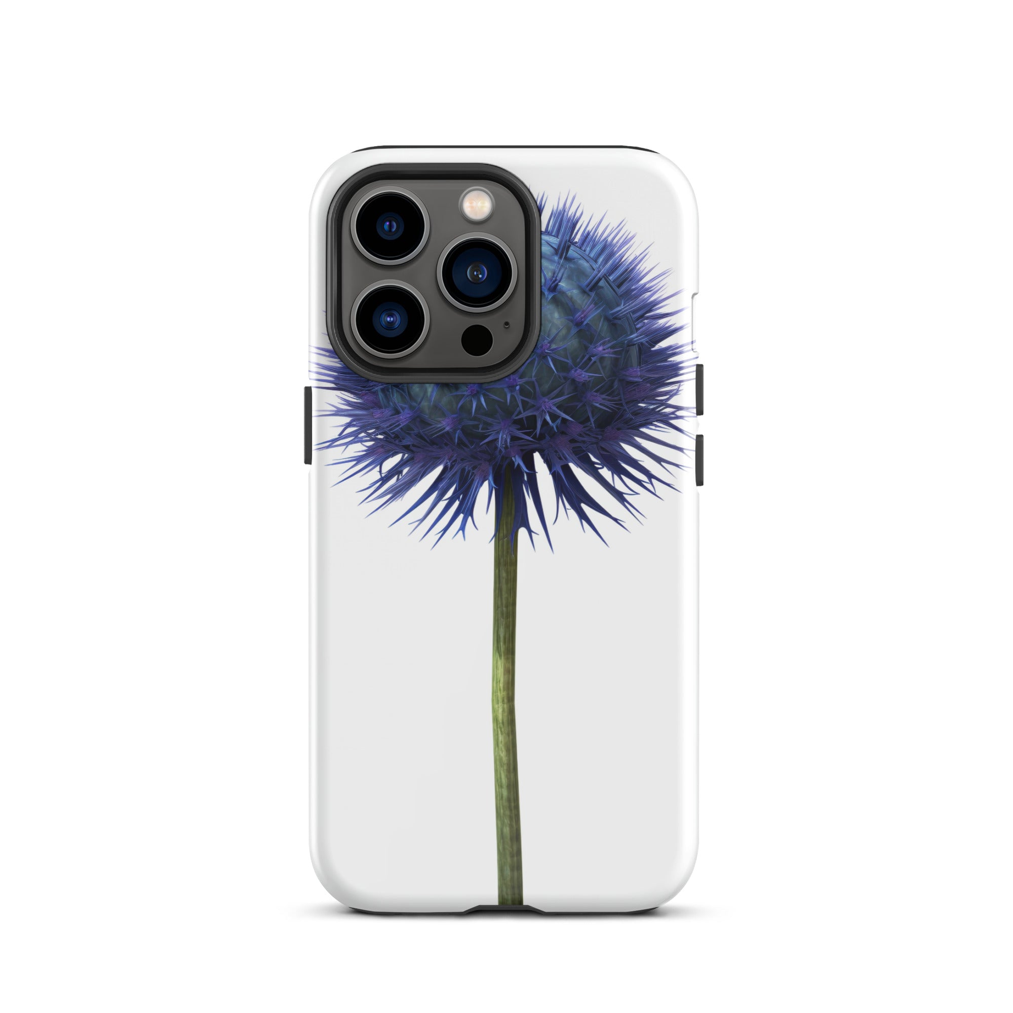 Globe Thistle Flower iPhone Case by Visual Verse - Image 19