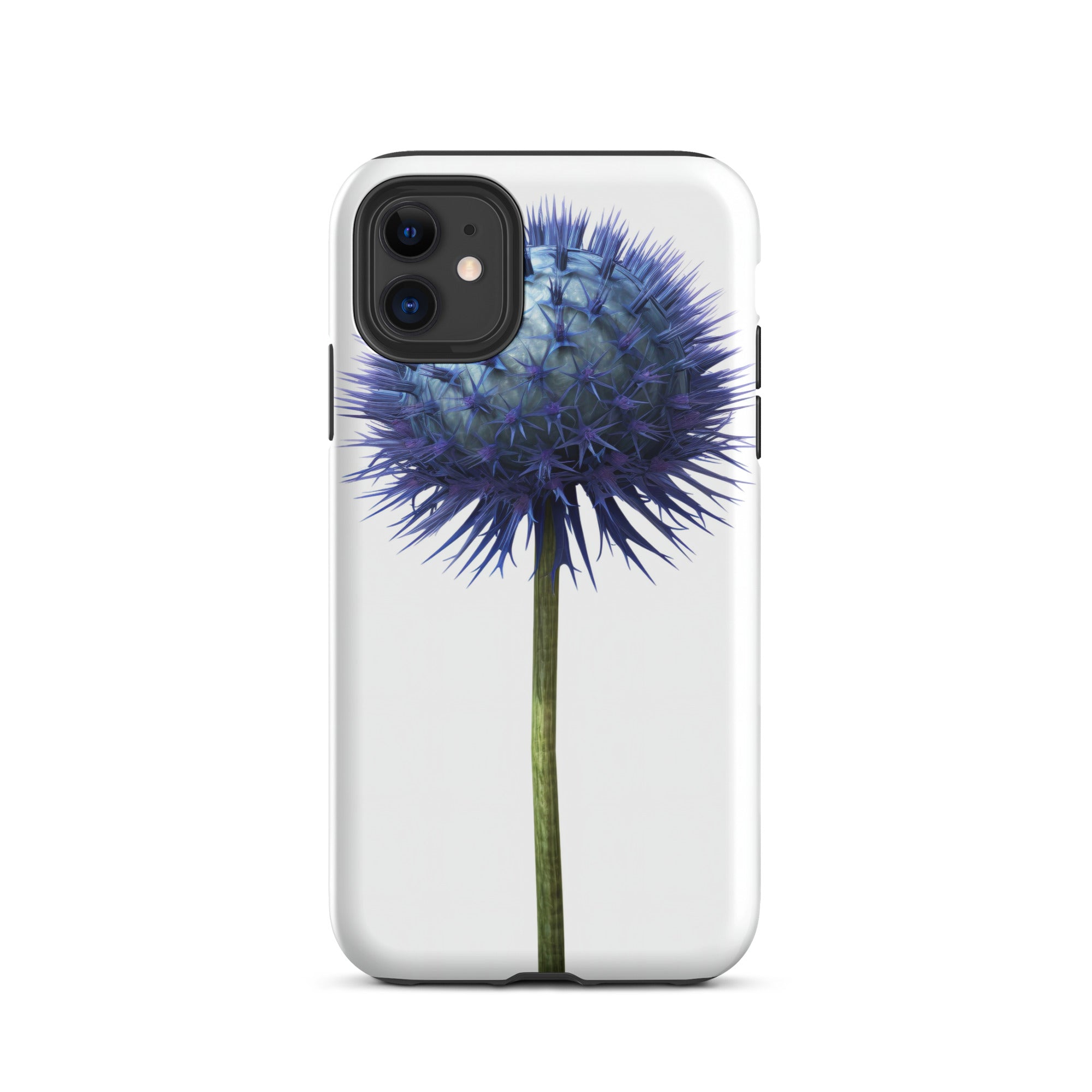 Globe Thistle Flower iPhone Case by Visual Verse - Image 2