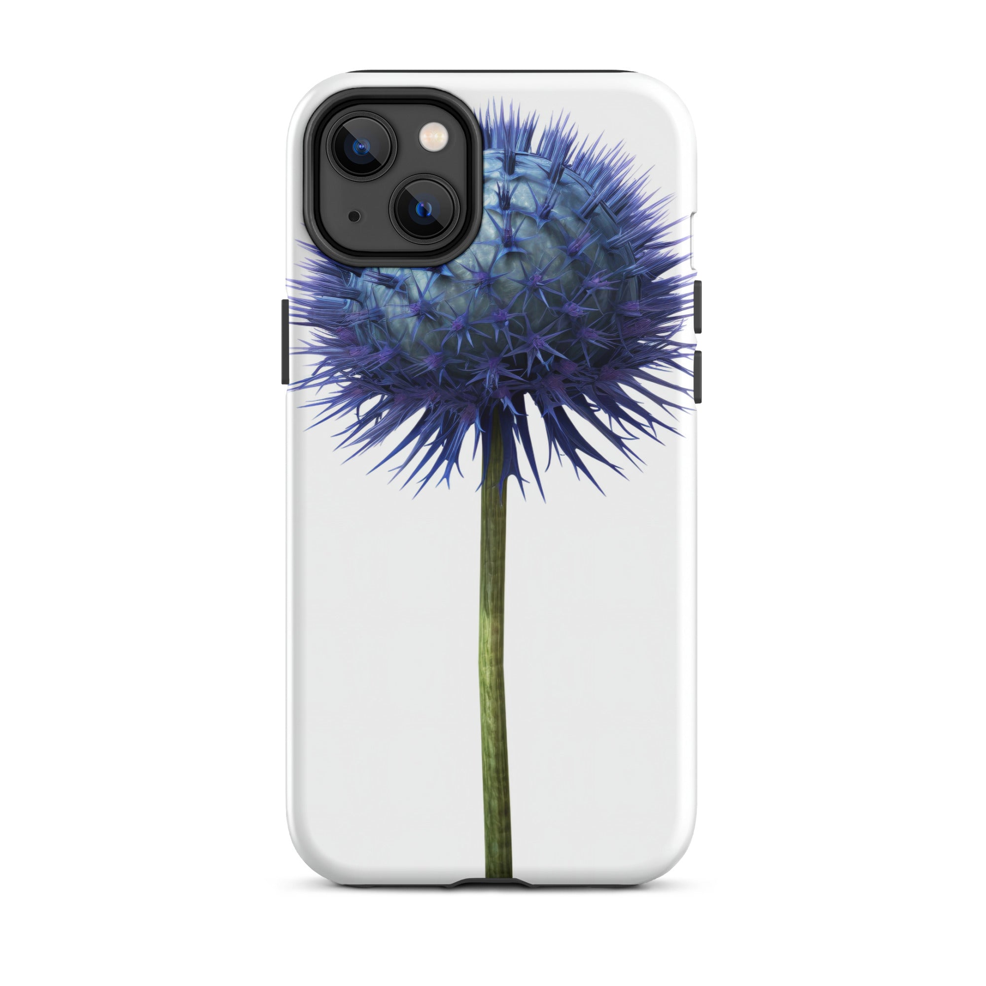 Globe Thistle Flower iPhone Case by Visual Verse - Image 26