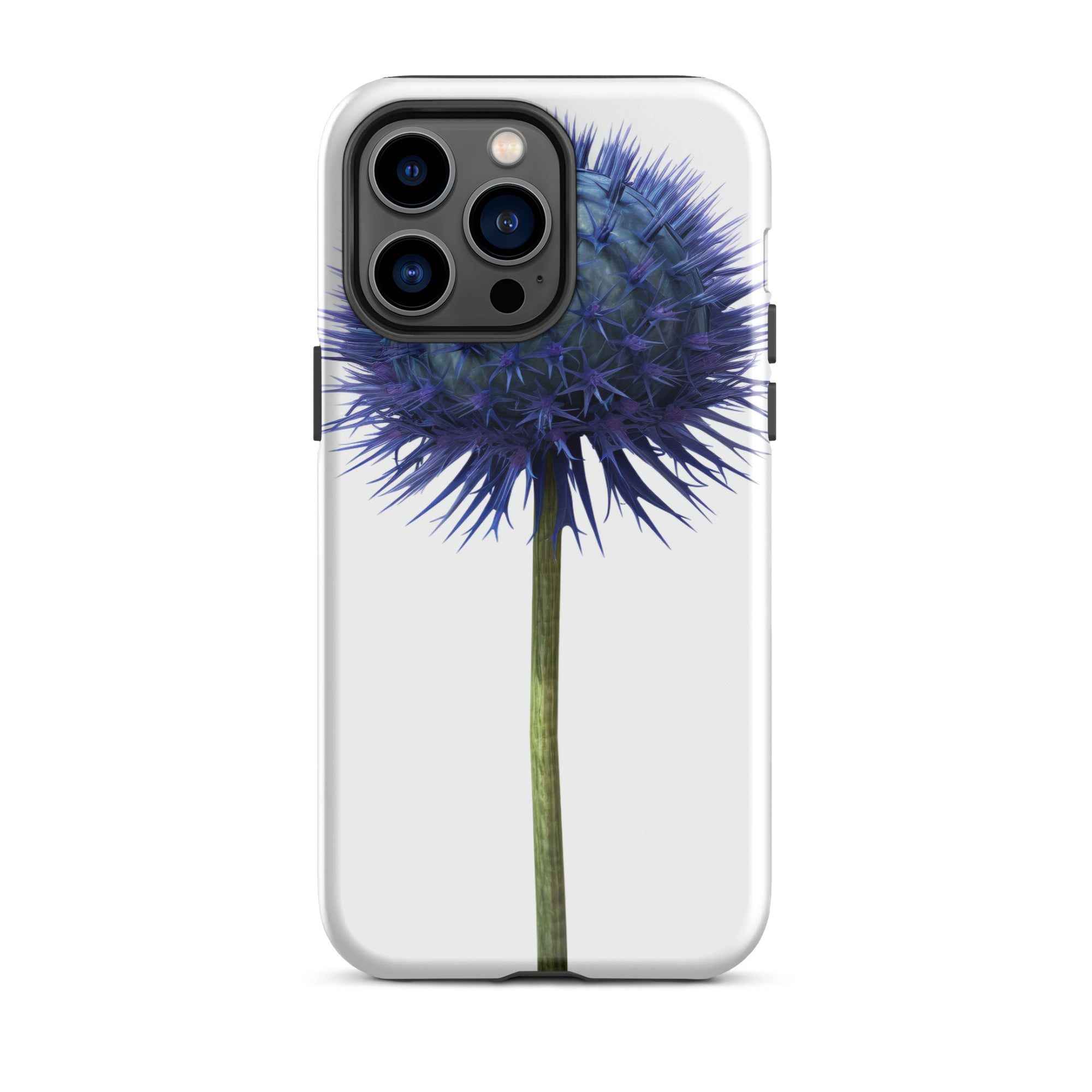 Globe Thistle Flower iPhone Case by Visual Verse - Image 29