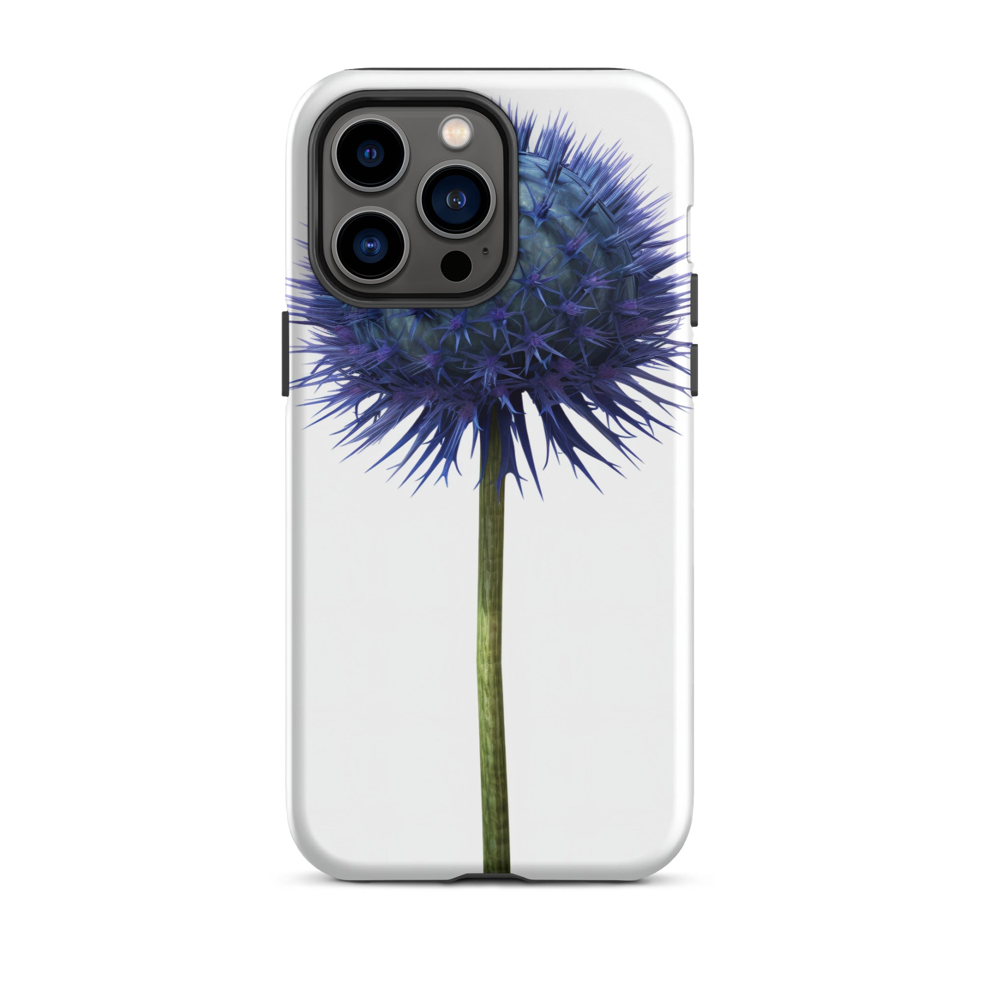 Globe Thistle Flower iPhone Case by Visual Verse - Image 30