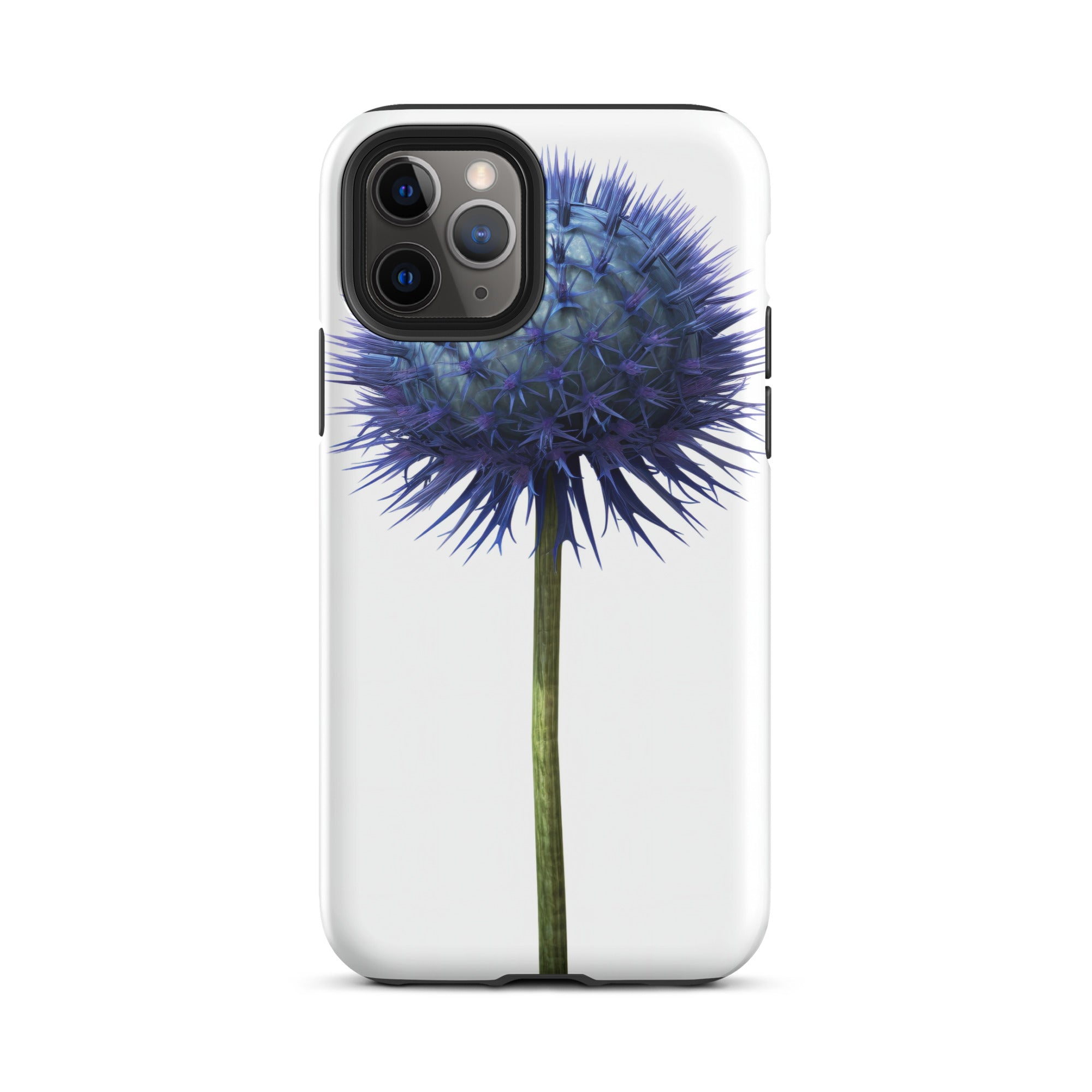 Globe Thistle Flower iPhone Case by Visual Verse - Image 4