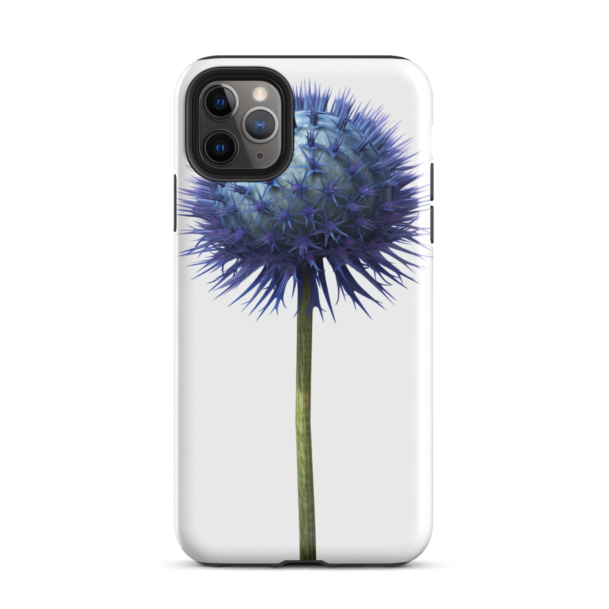 Globe Thistle Flower iPhone Case by Visual Verse - Image 5