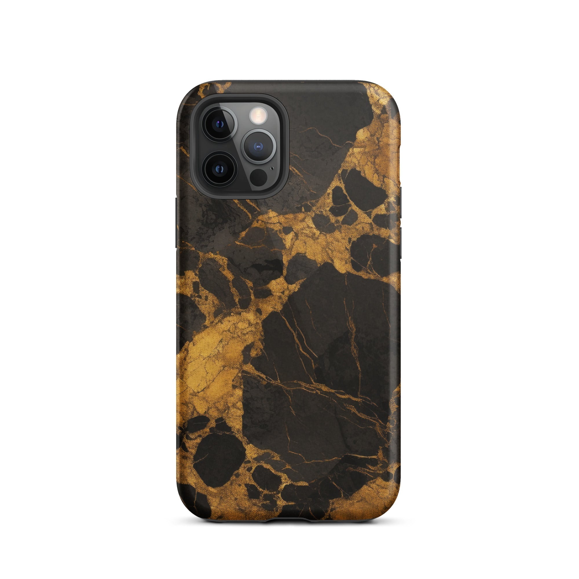 Golden Black Granite iPhone Case by Visual Verse - Image 11