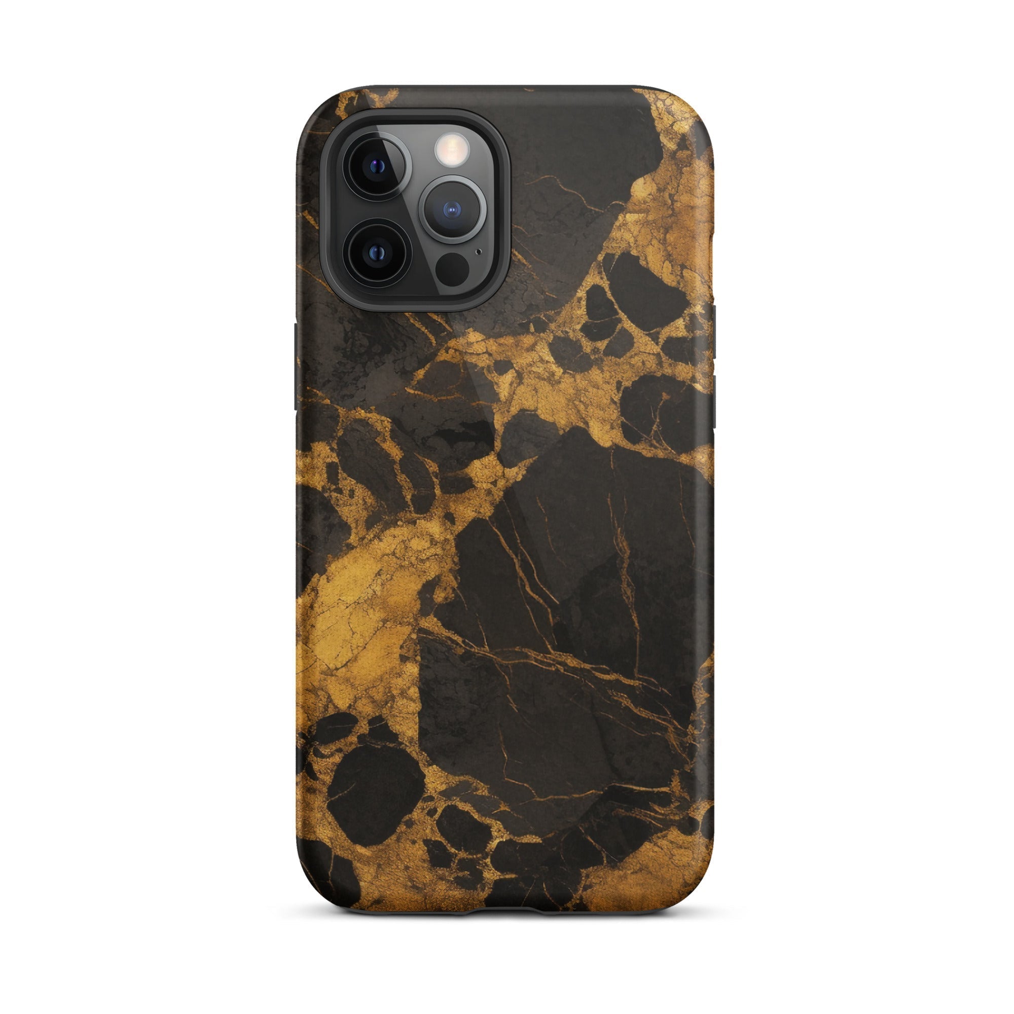 Golden Black Granite iPhone Case by Visual Verse - Image 13