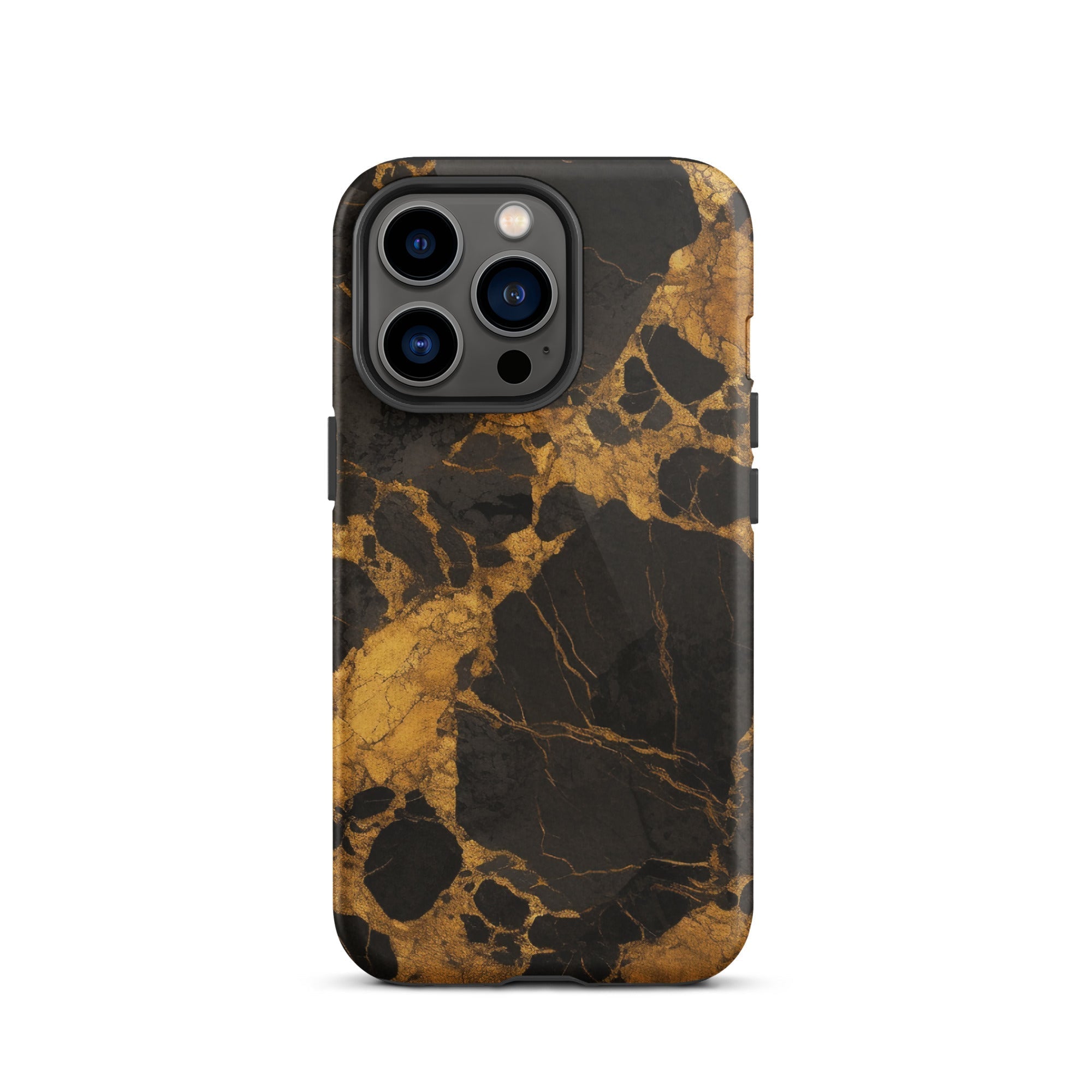 Golden Black Granite iPhone Case by Visual Verse - Image 19
