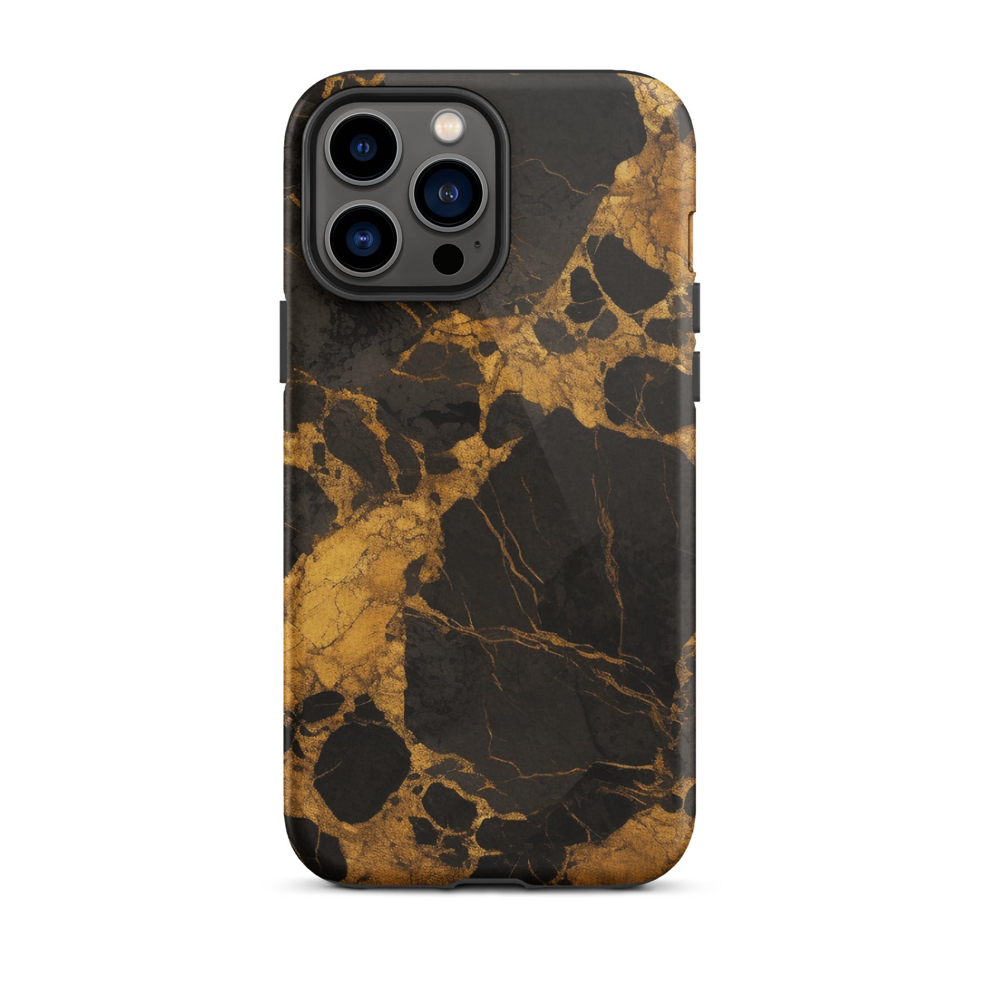 Golden Black Granite iPhone Case by Visual Verse - Image 21