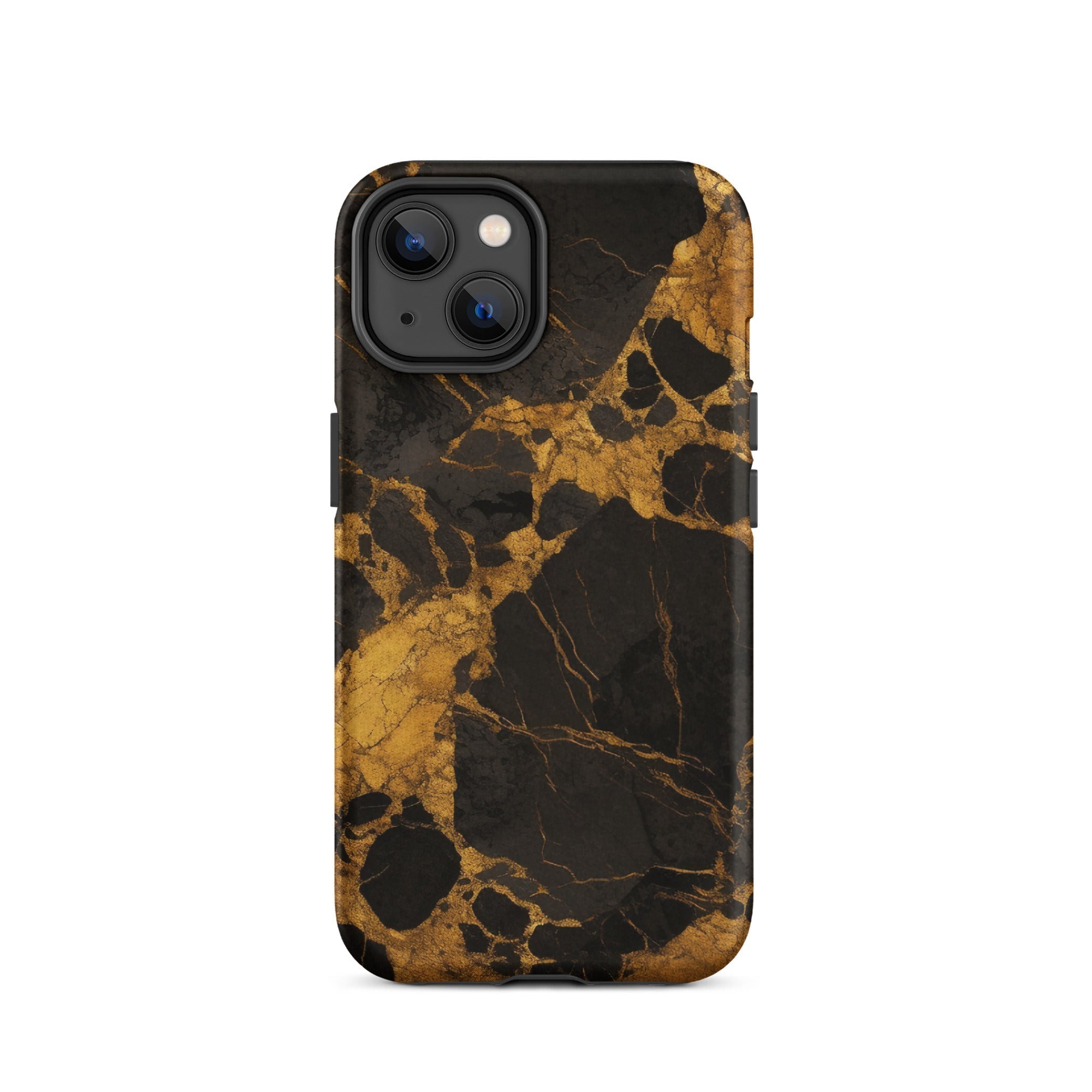 Golden Black Granite iPhone Case by Visual Verse - Image 24