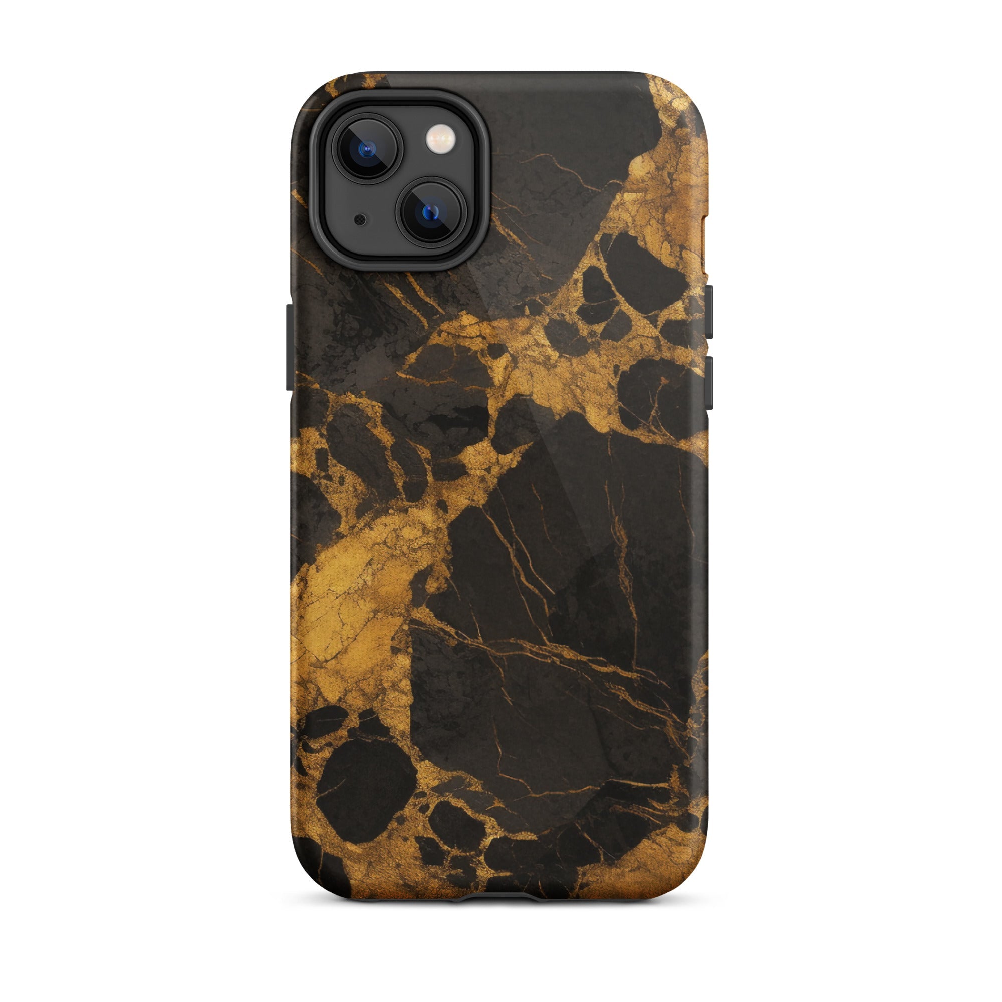 Golden Black Granite iPhone Case by Visual Verse - Image 25