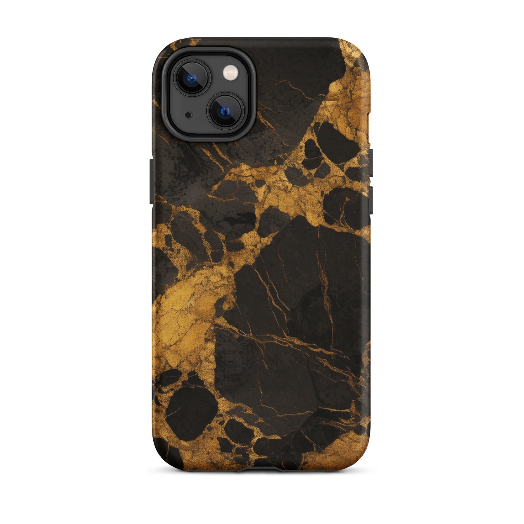 Golden Black Granite iPhone Case by Visual Verse - Image 26