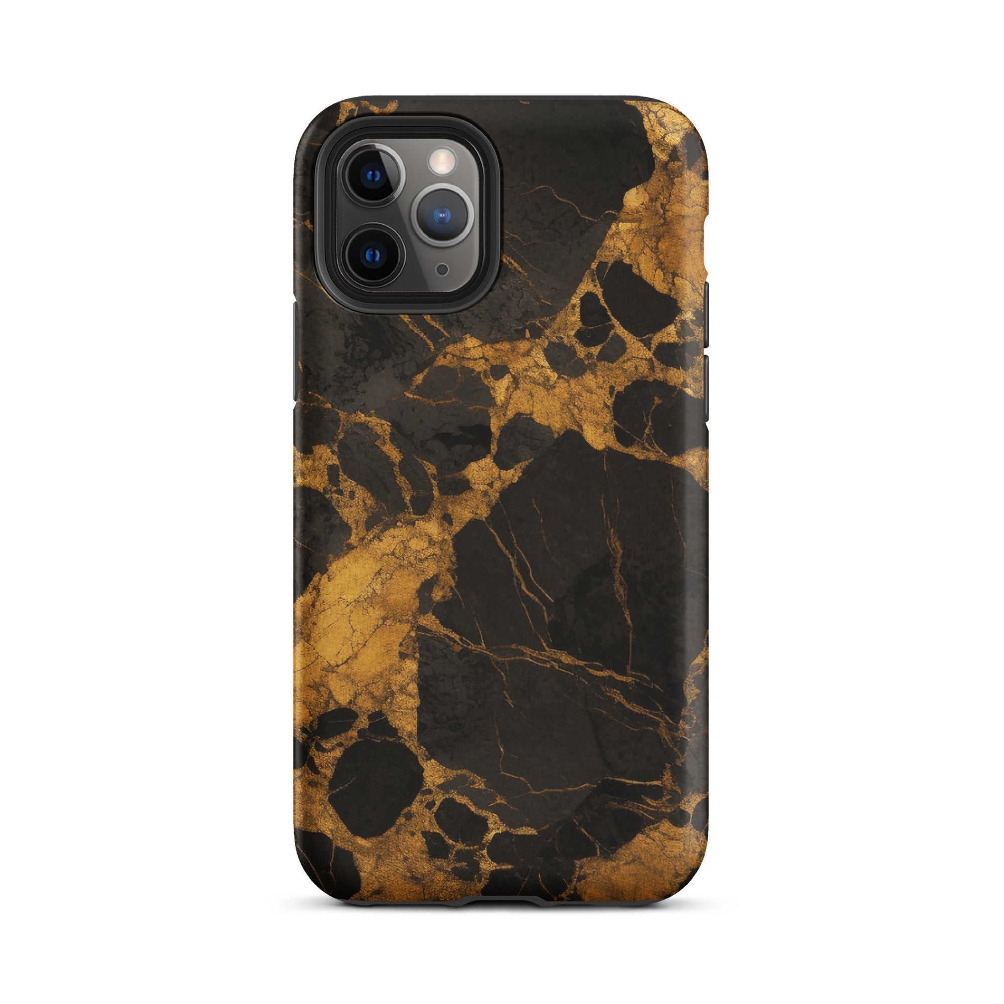Golden Black Granite iPhone Case by Visual Verse - Image 4