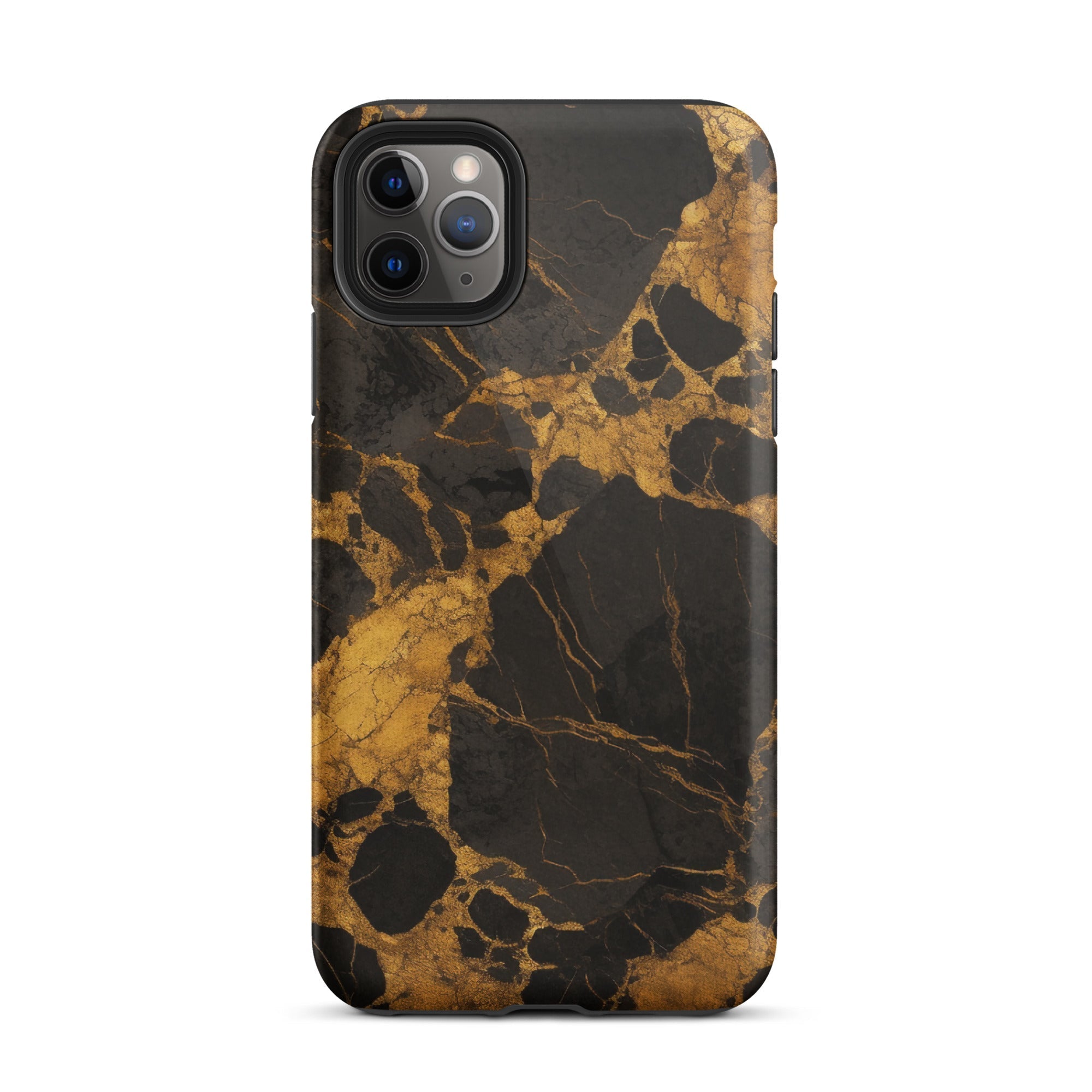 Golden Black Granite iPhone Case by Visual Verse - Image 5