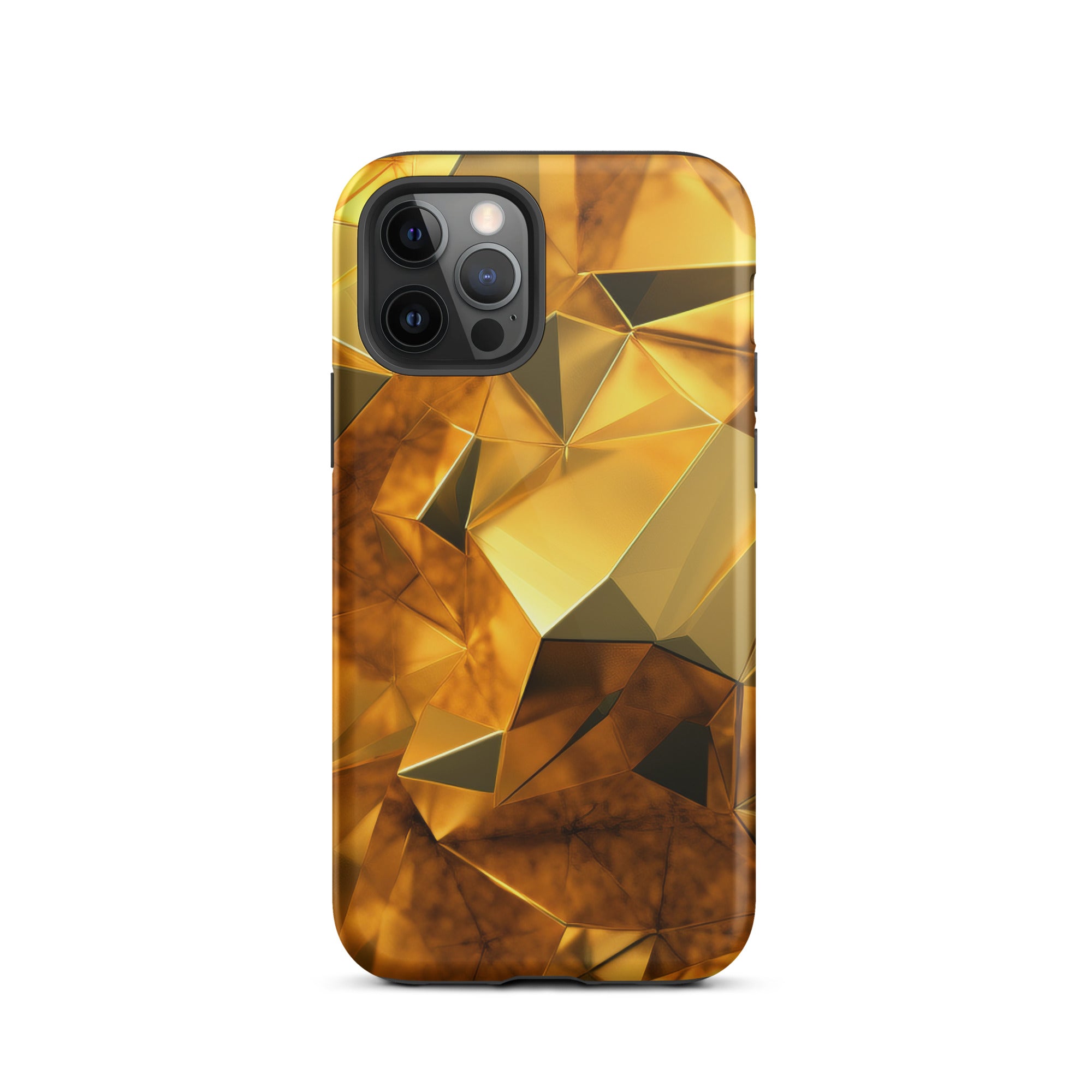 Golden Brushstrokes iPhone Case by Visual Verse - Image 11