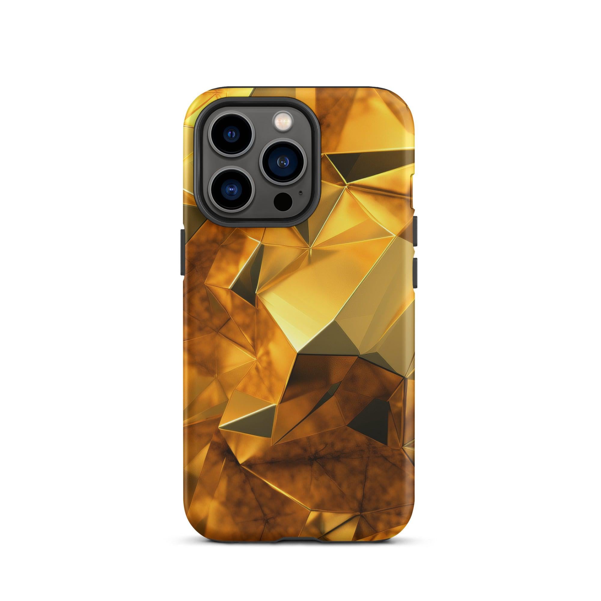 Golden Brushstrokes iPhone Case by Visual Verse - Image 20