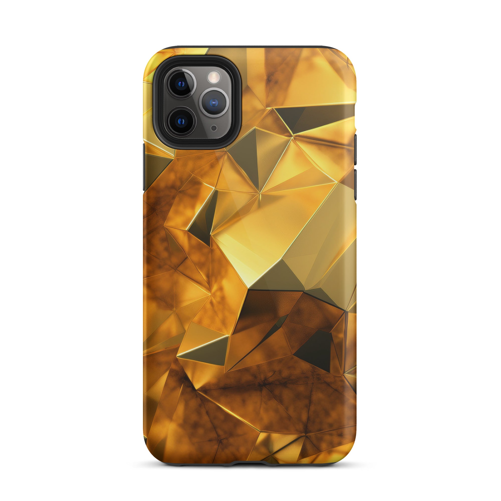 Golden Brushstrokes iPhone Case by Visual Verse - Image 5