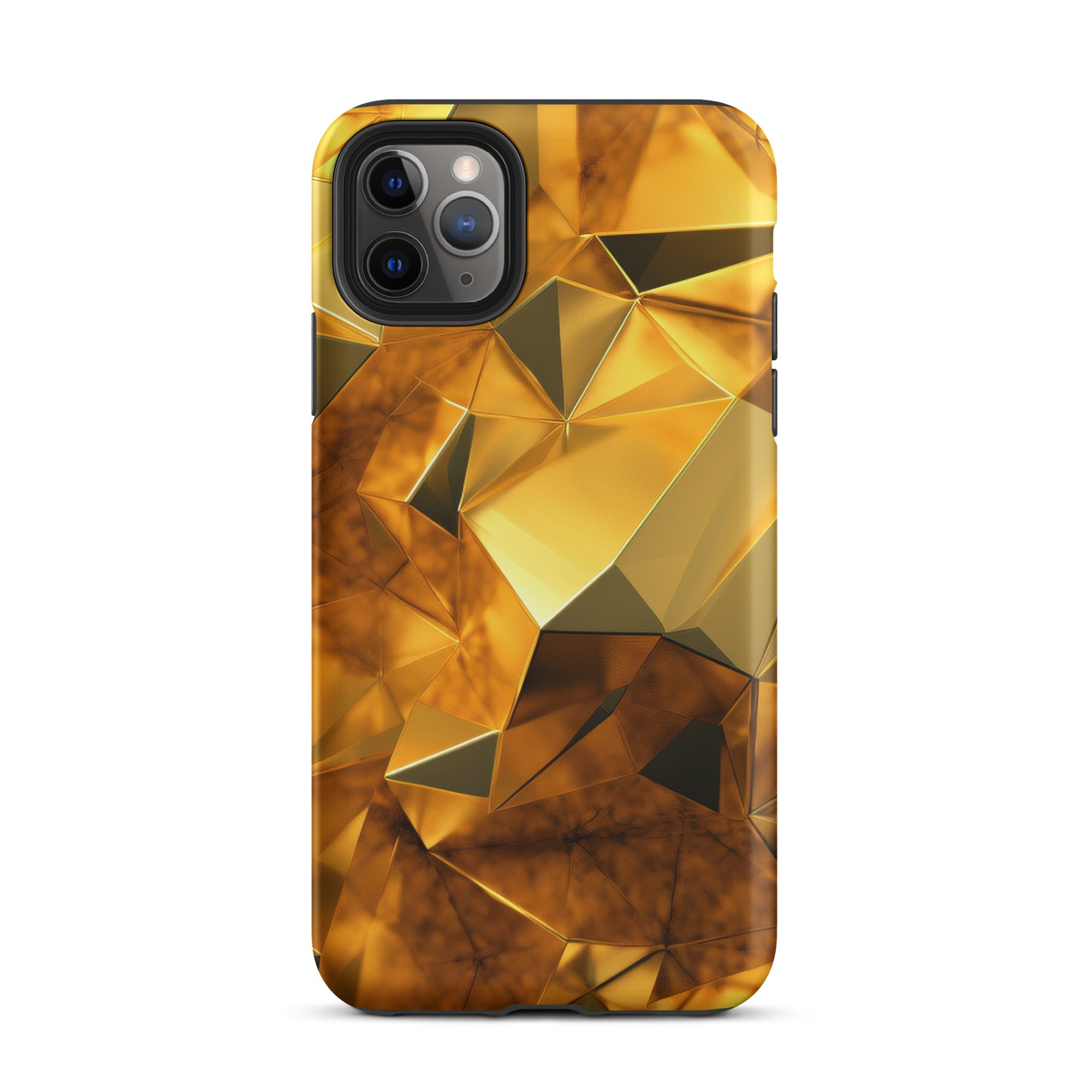 Golden Brushstrokes iPhone Case by Visual Verse - Image 6
