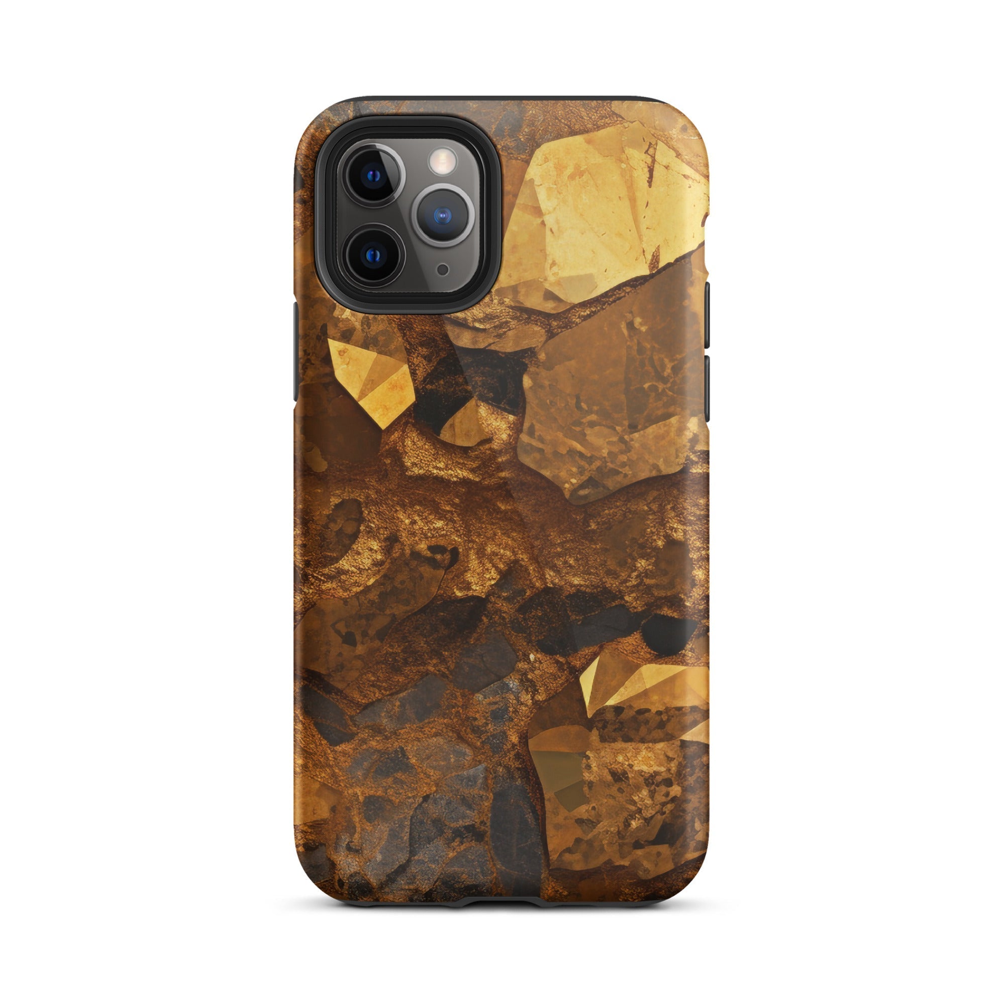 Golden Crystal iPhone Case by Visual Verse - Image 3