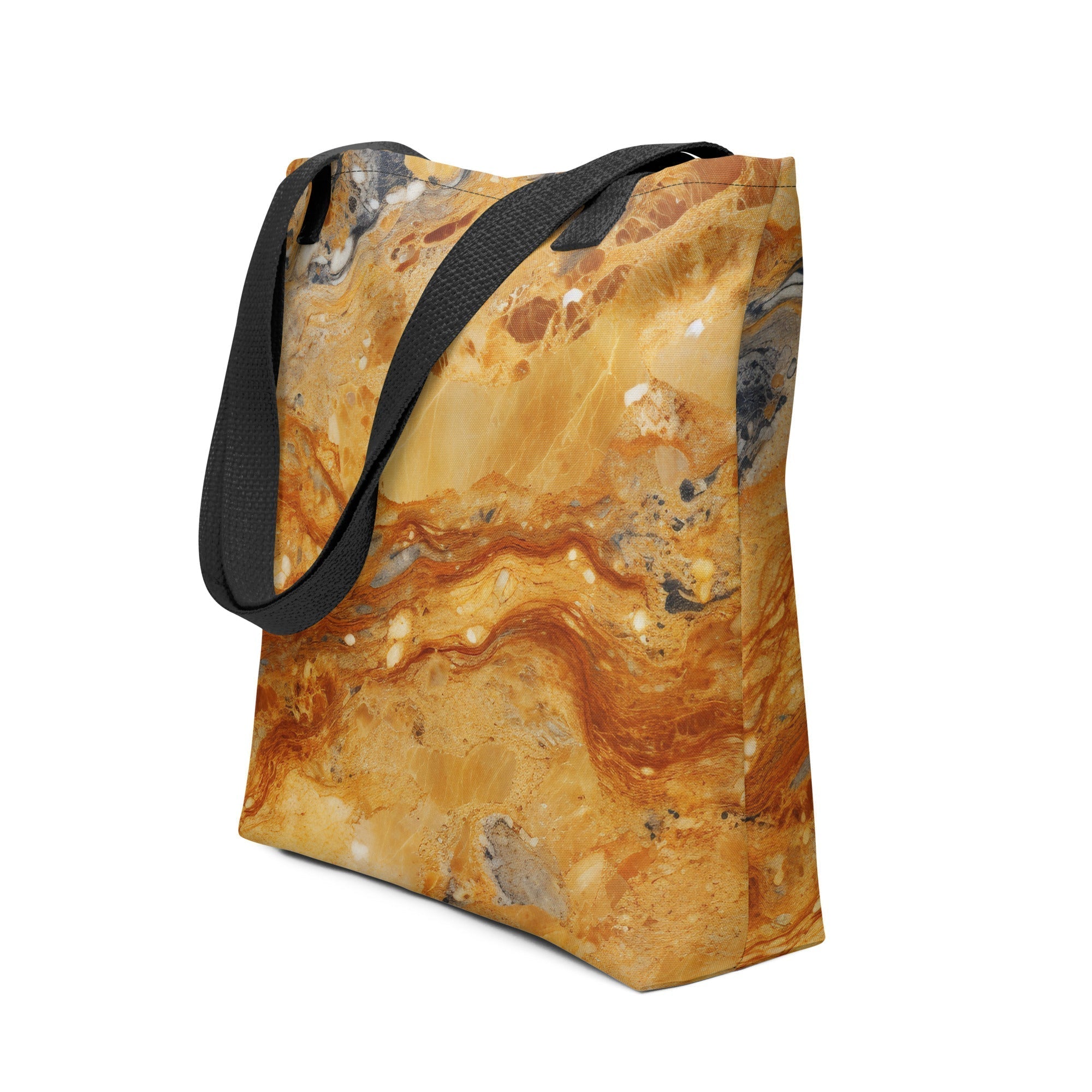 Golden Kashmir Tote Bag by Visual Verse - Image 1