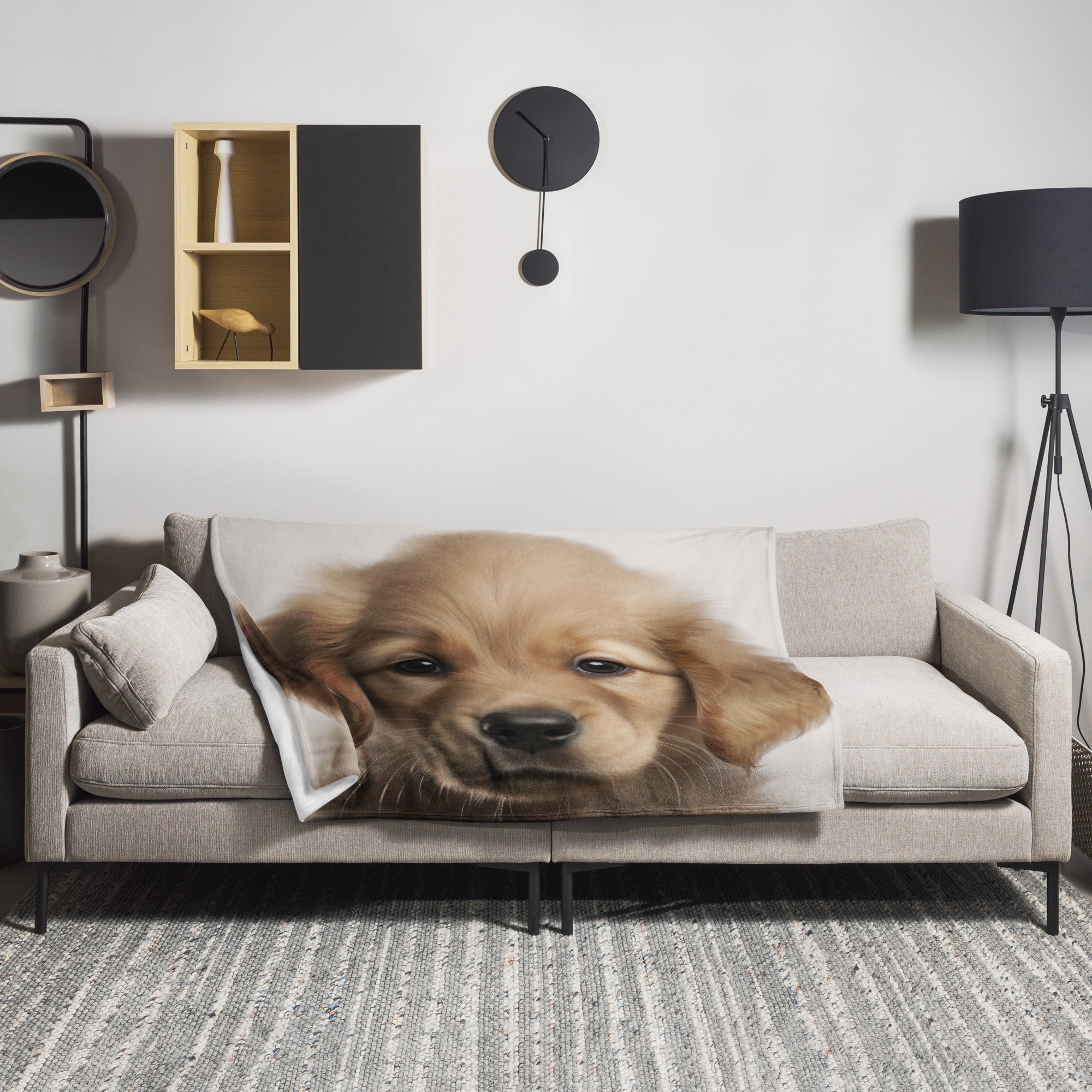 Golden Retriever Labrador Animal Blanket by Visual Verse - Image 1