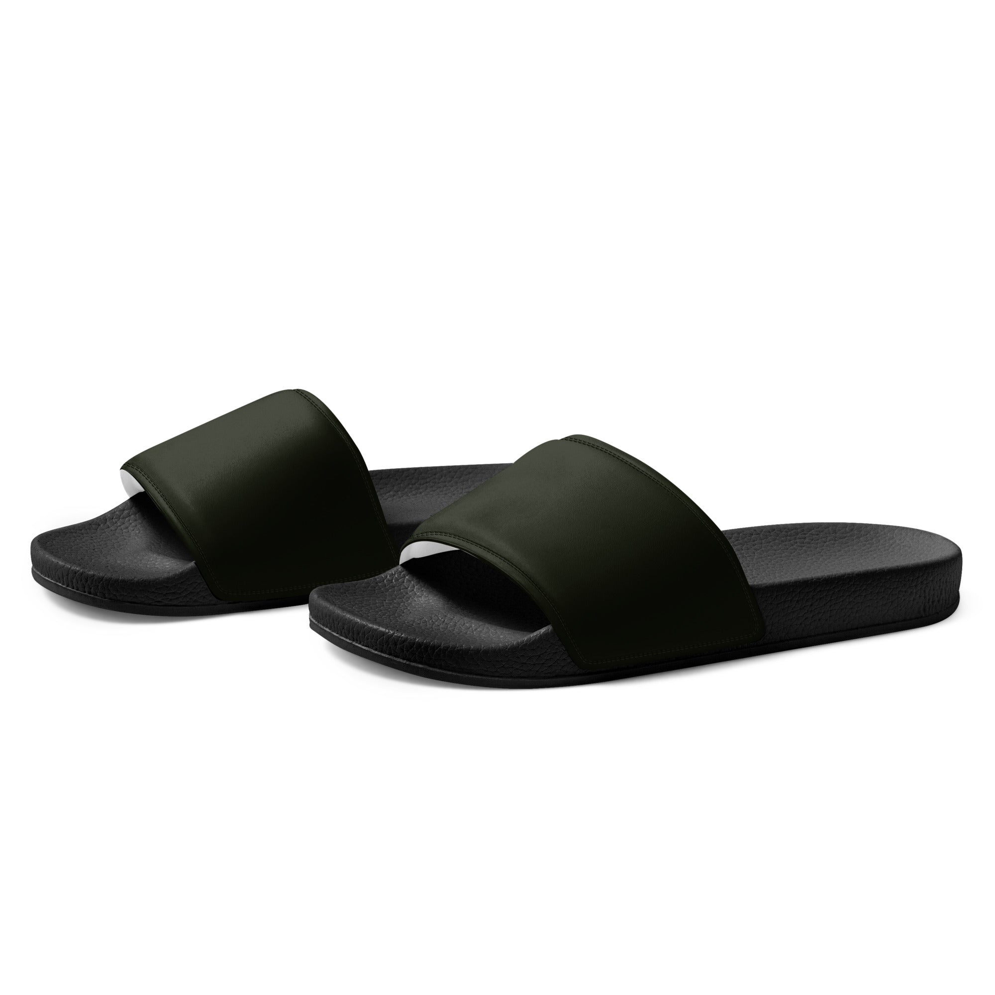 Green Waterloo Color Men's Slides by Visual Verse - Image 3