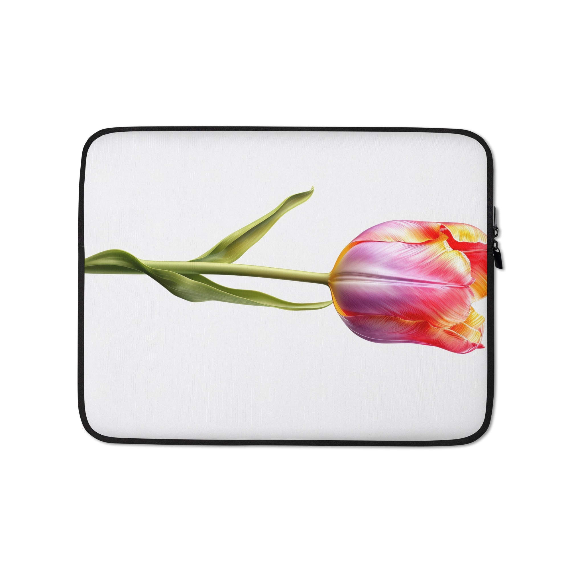 Growing Tulip Flower Laptop Sleeve by Visual Verse - Image 2