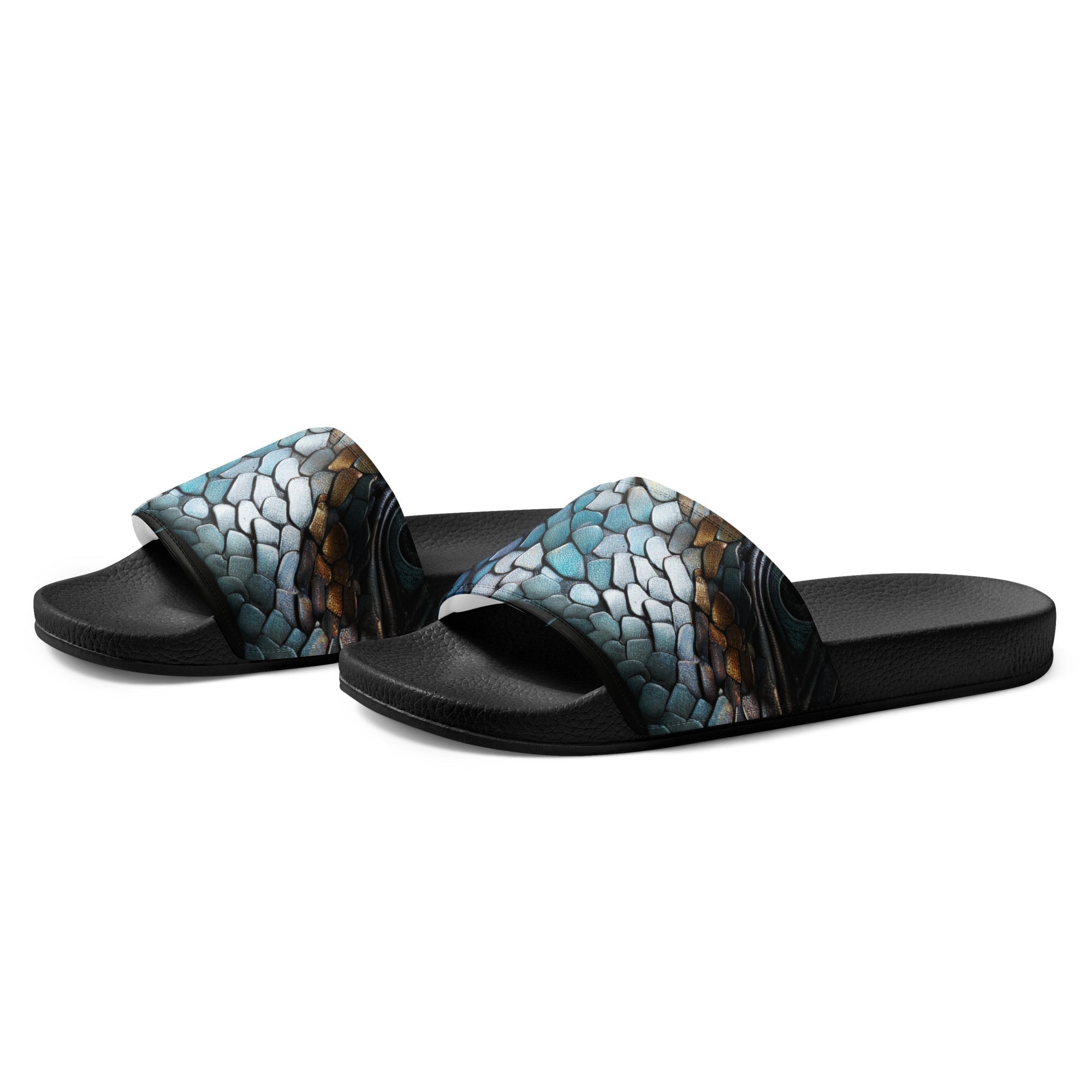 Hammerhead Shark Skin Men's Slides by Visual Verse - Image 3
