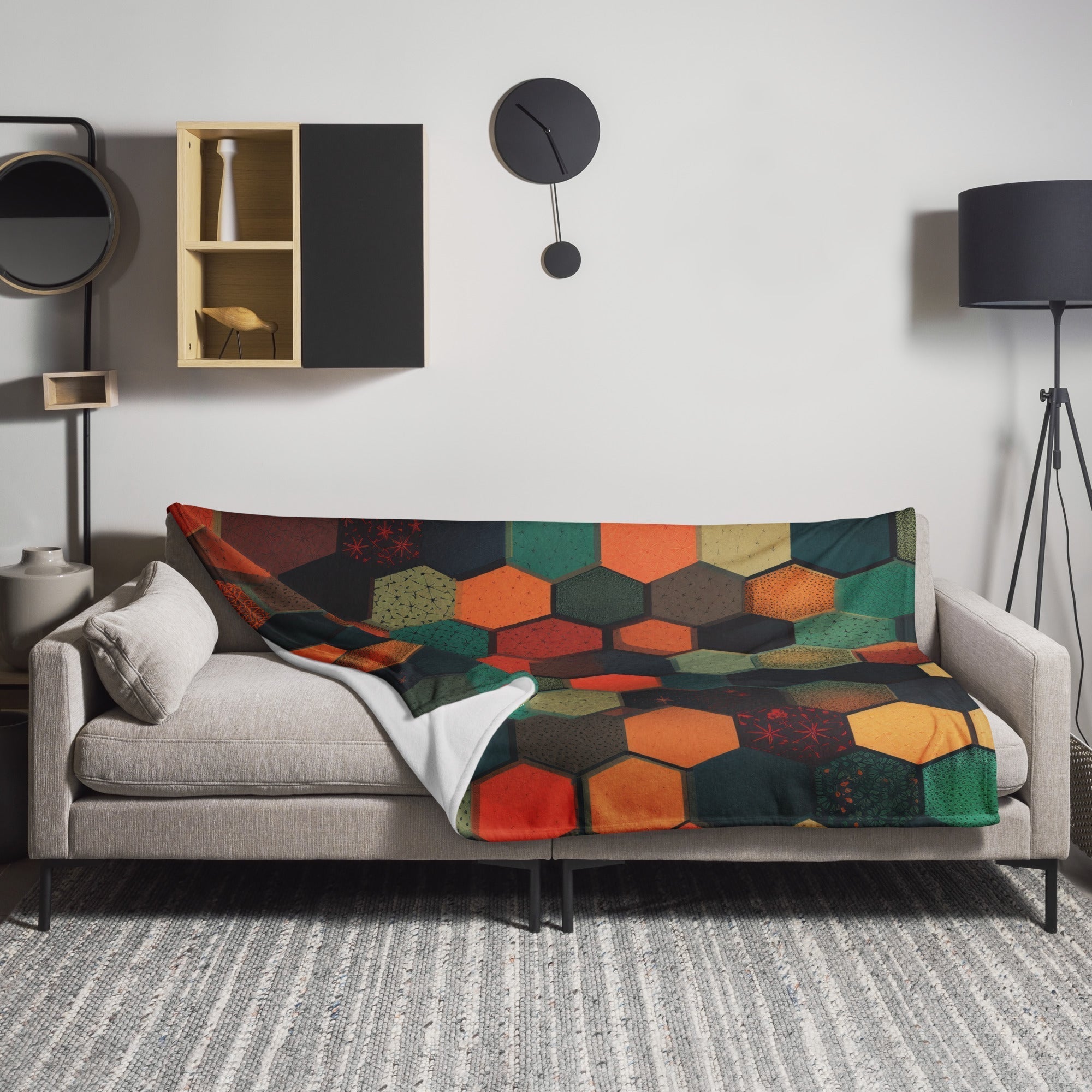 Hexagon Pattern Blanket by Visual Verse - Image 1