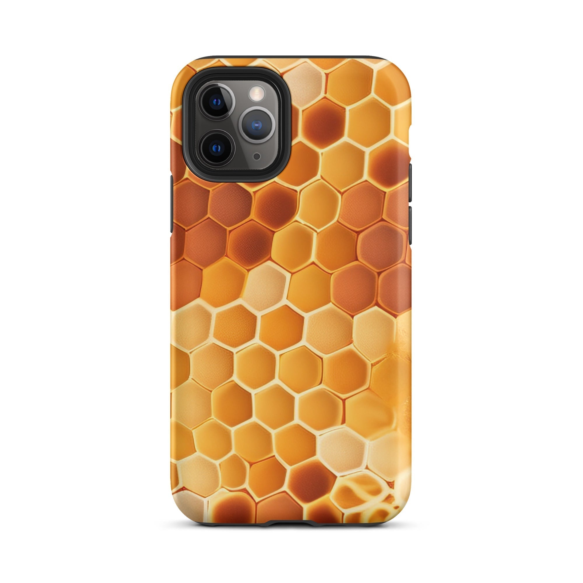 Hexagonal Honeybee Hives iPhone Case by Visual Verse - Image 4