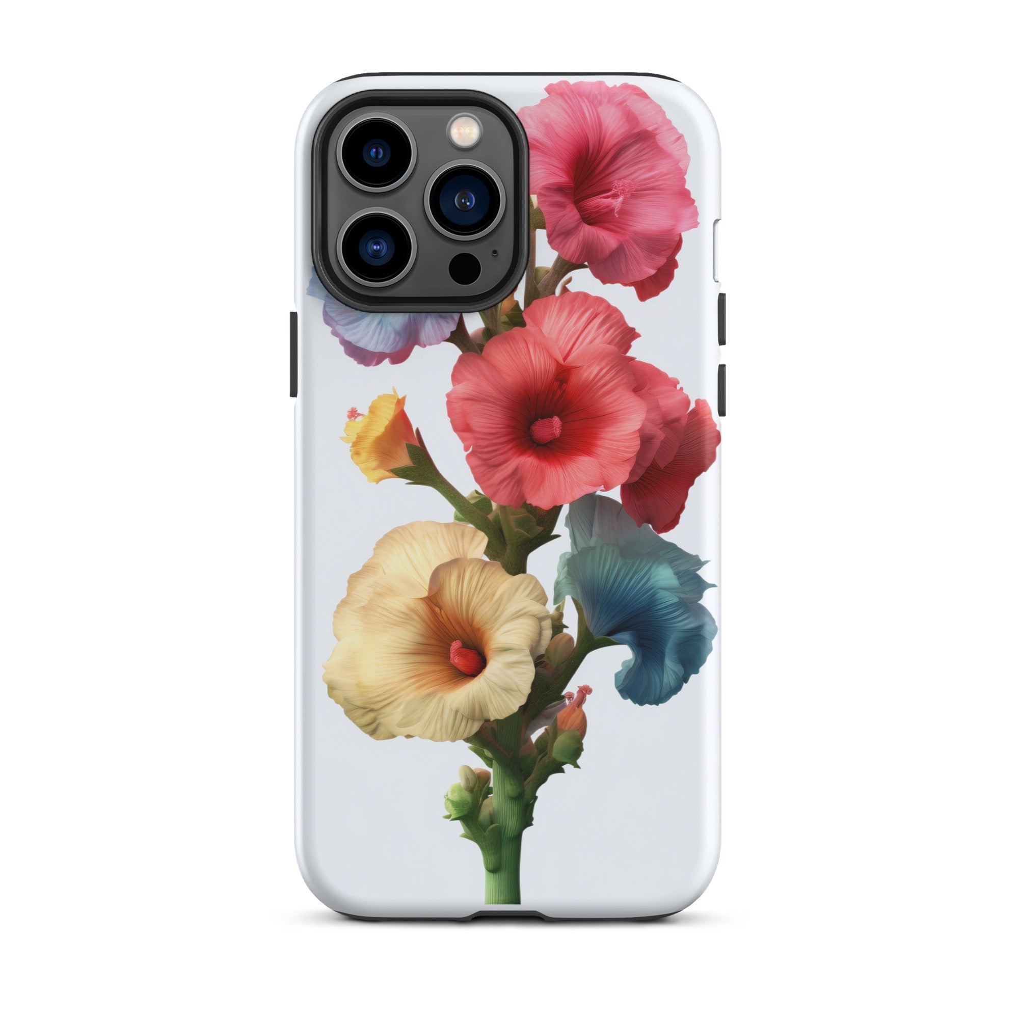 Hollyhock Flower iPhone Case by Visual Verse - Image 22