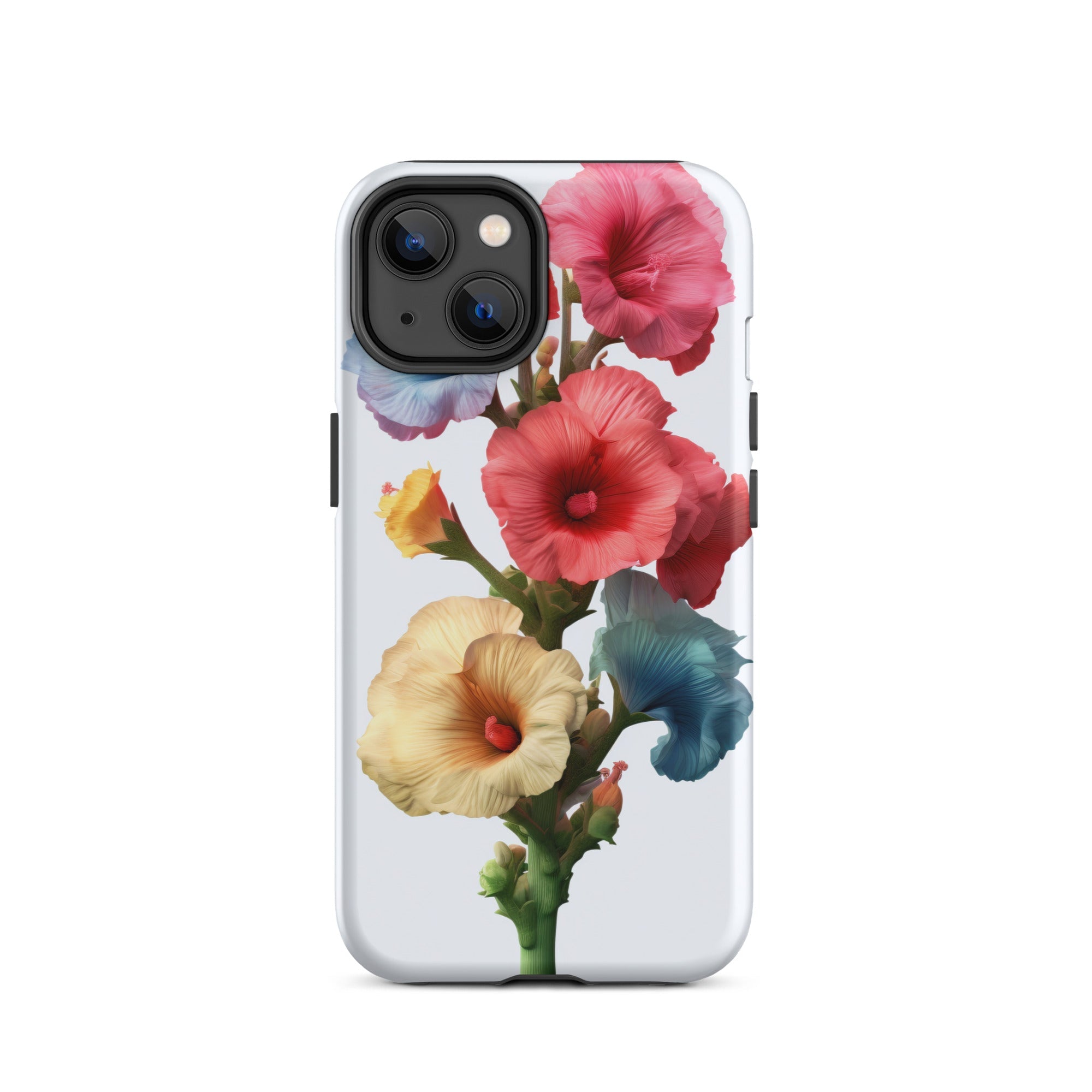 Hollyhock Flower iPhone Case by Visual Verse - Image 24