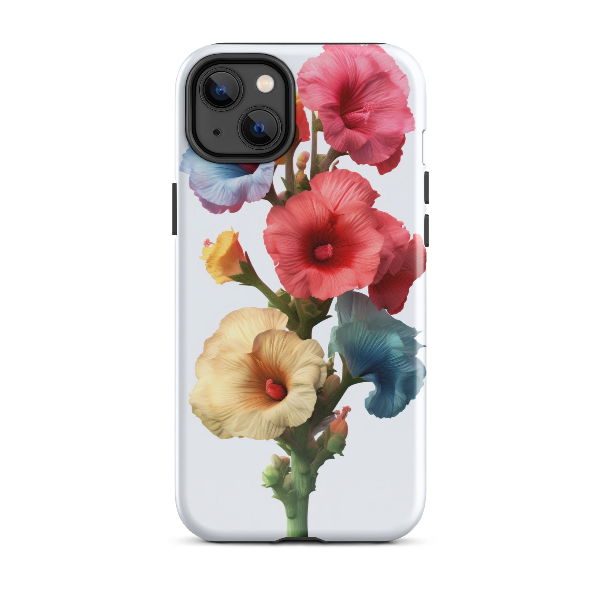 Hollyhock Flower iPhone Case by Visual Verse - Image 25