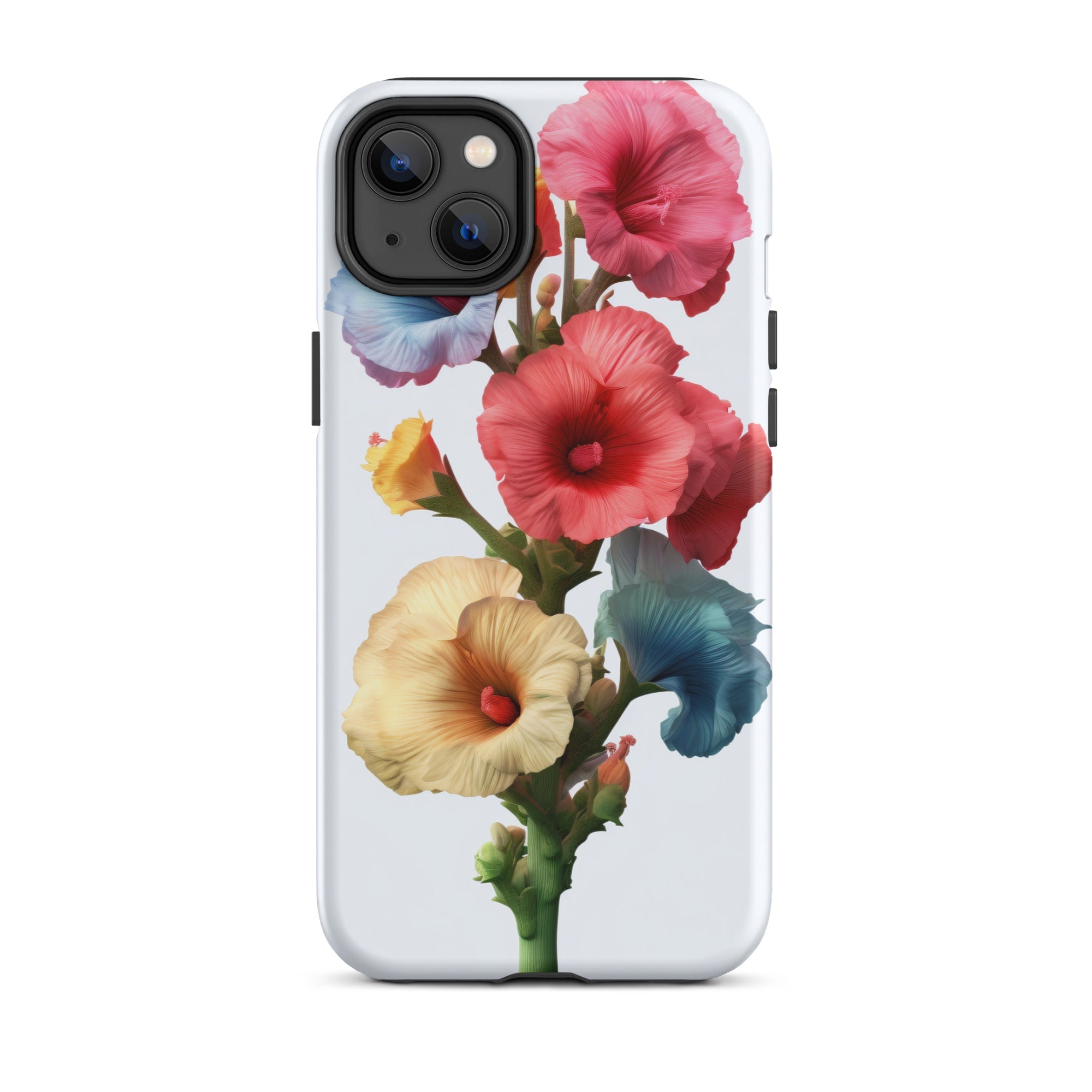 Hollyhock Flower iPhone Case by Visual Verse - Image 26
