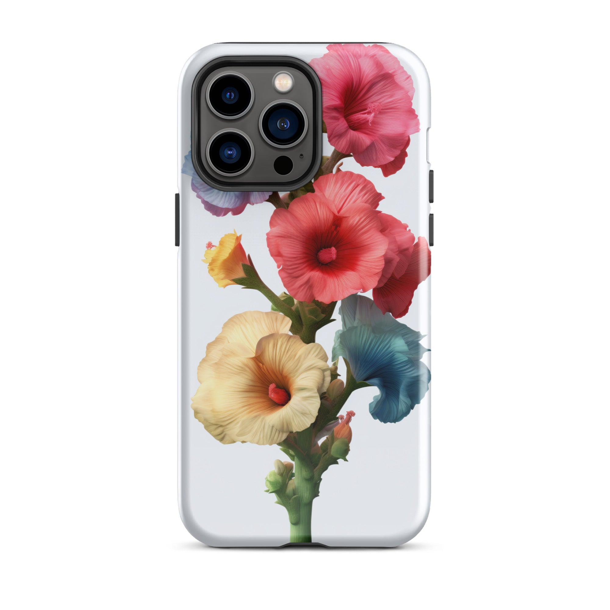 Hollyhock Flower iPhone Case by Visual Verse - Image 29