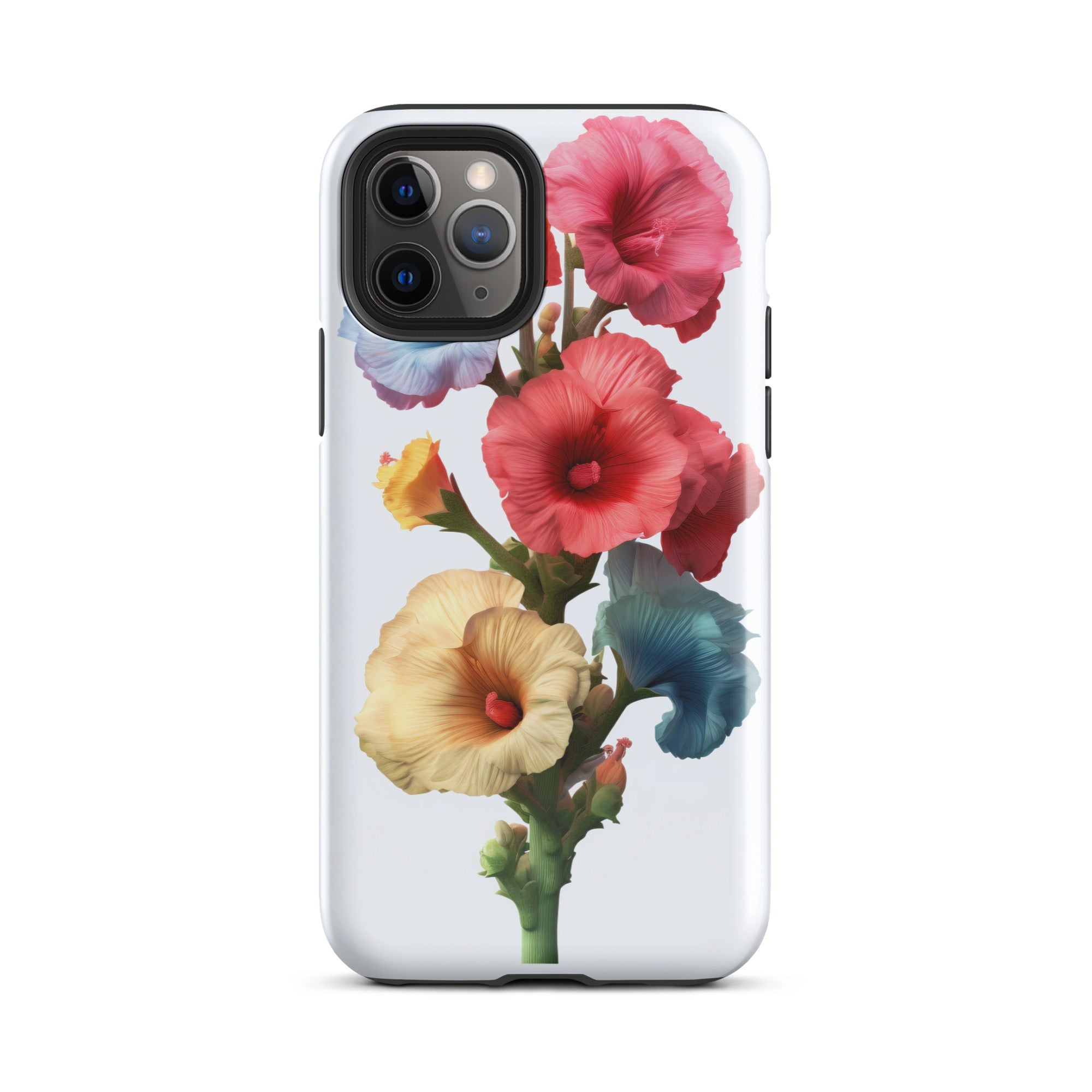 Hollyhock Flower iPhone Case by Visual Verse - Image 3