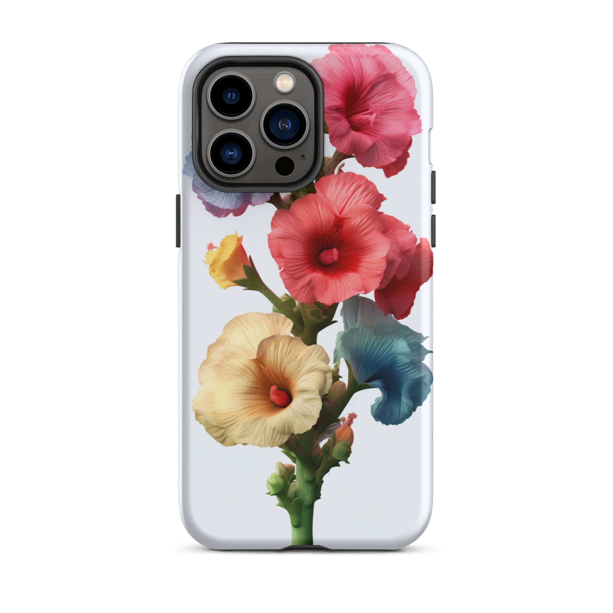 Hollyhock Flower iPhone Case by Visual Verse - Image 30
