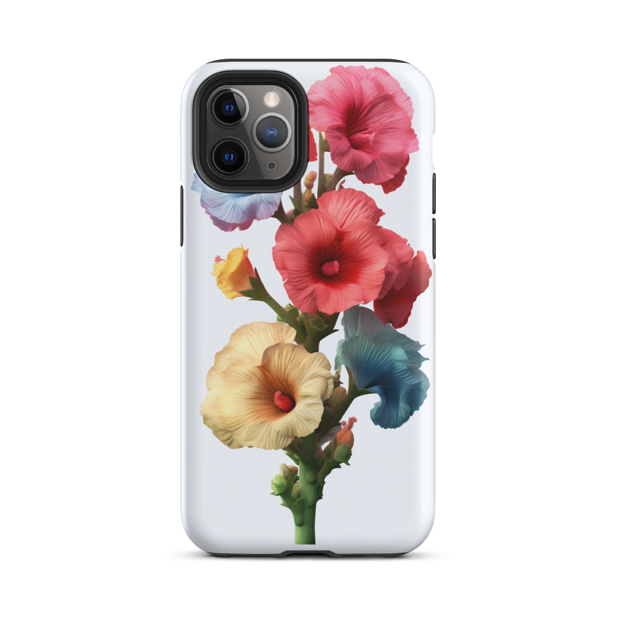 Hollyhock Flower iPhone Case by Visual Verse - Image 4