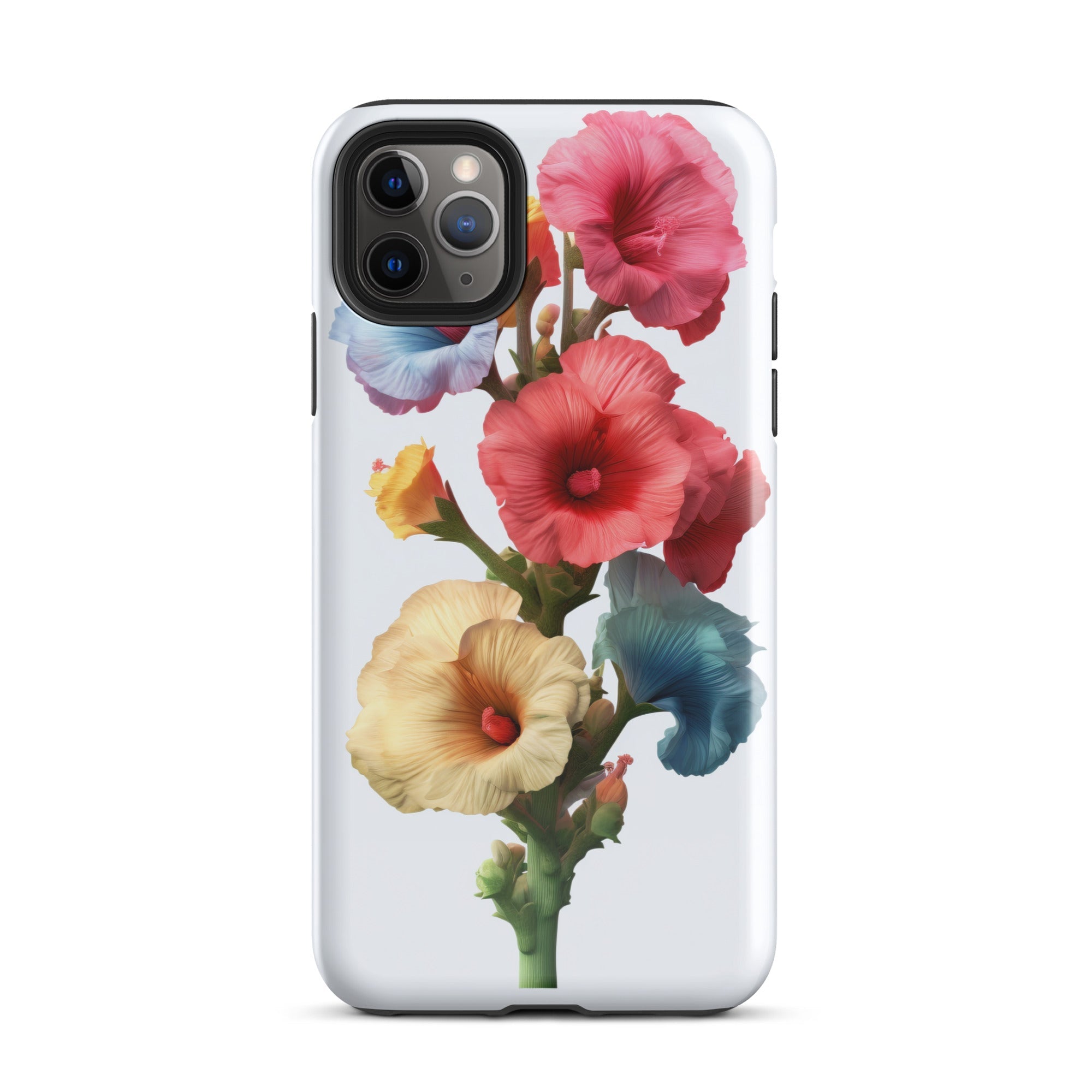 Hollyhock Flower iPhone Case by Visual Verse - Image 5