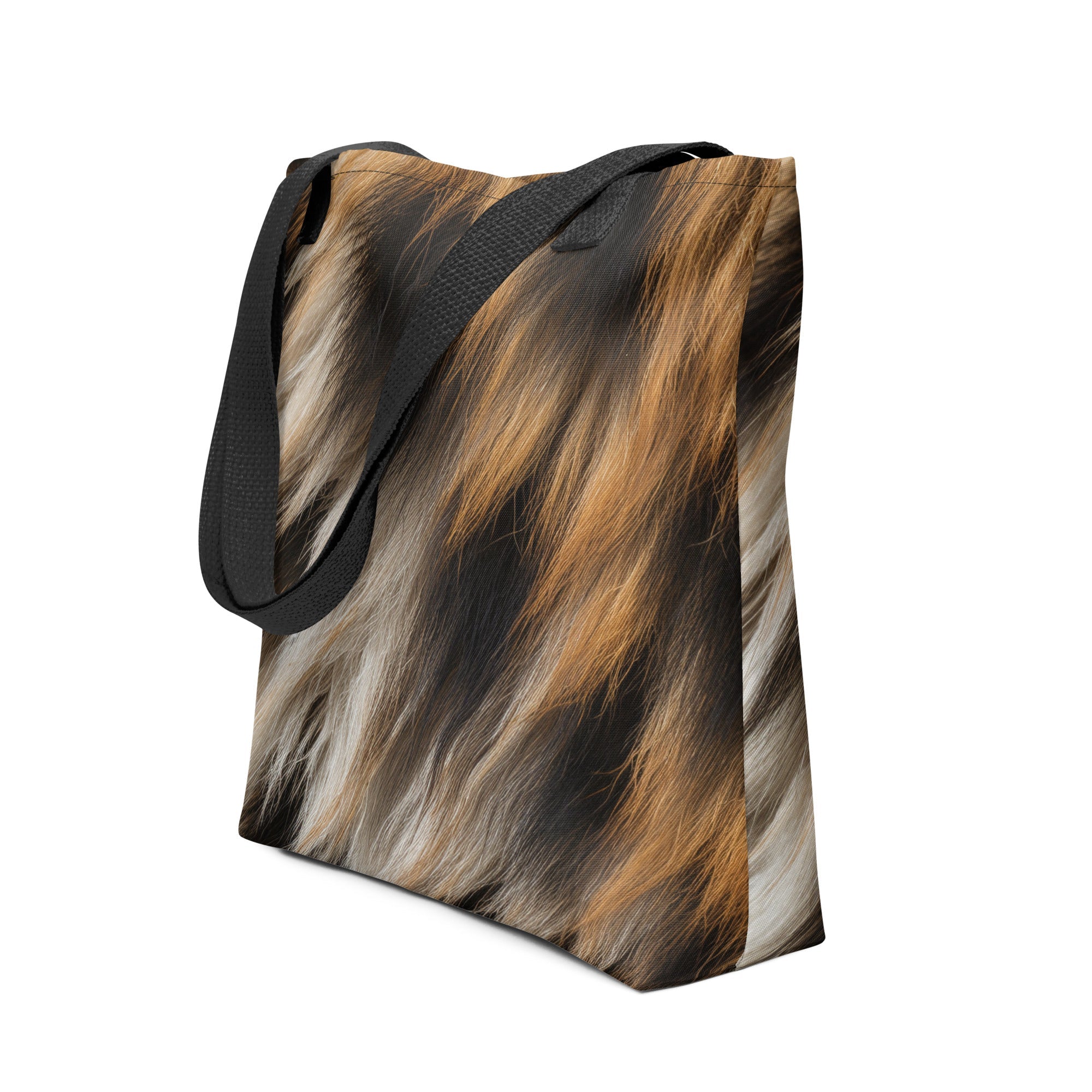 Hyena Fur Tote Bag by Visual Verse - Image 1