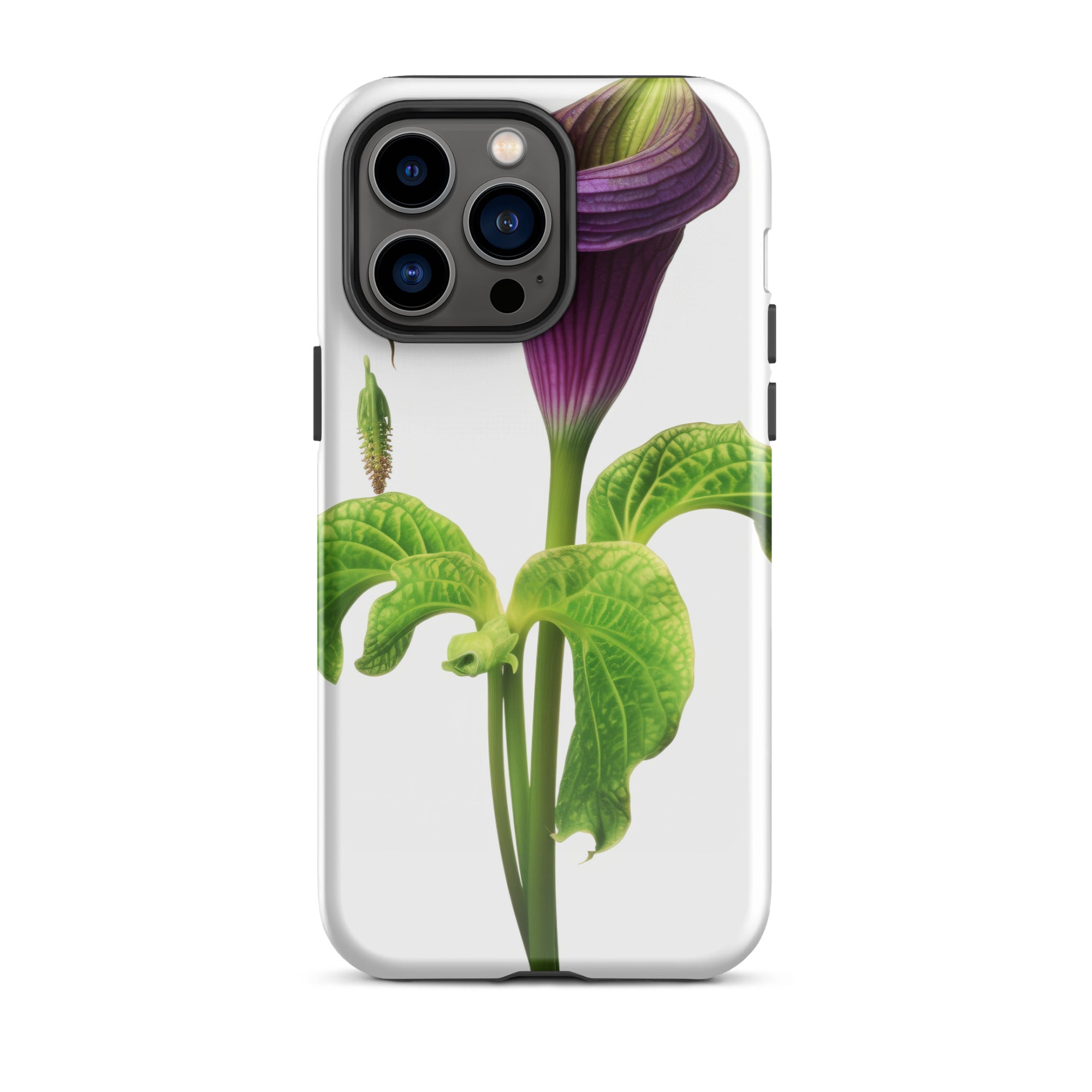 Jack In The Pulpit Flower iPhone Case by Visual Verse - Image 22