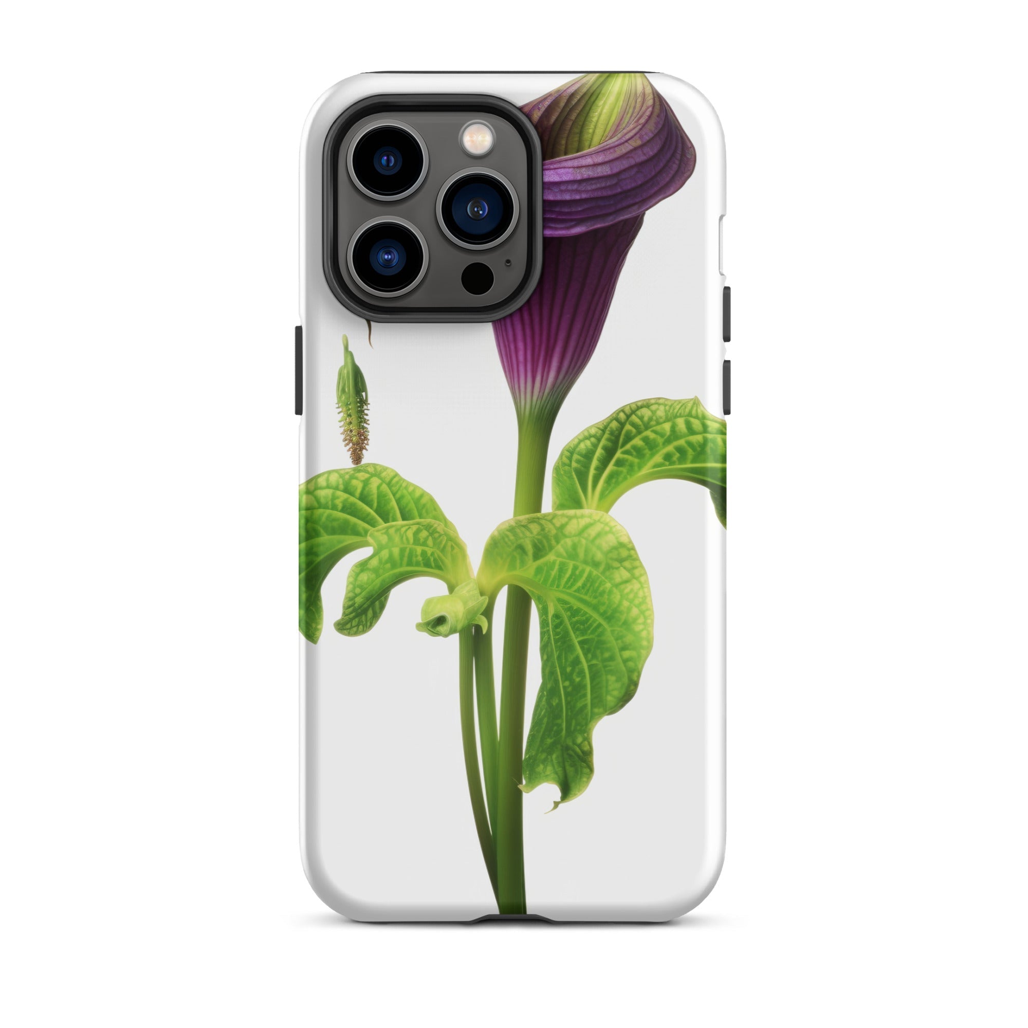 Jack In The Pulpit Flower iPhone Case by Visual Verse - Image 23