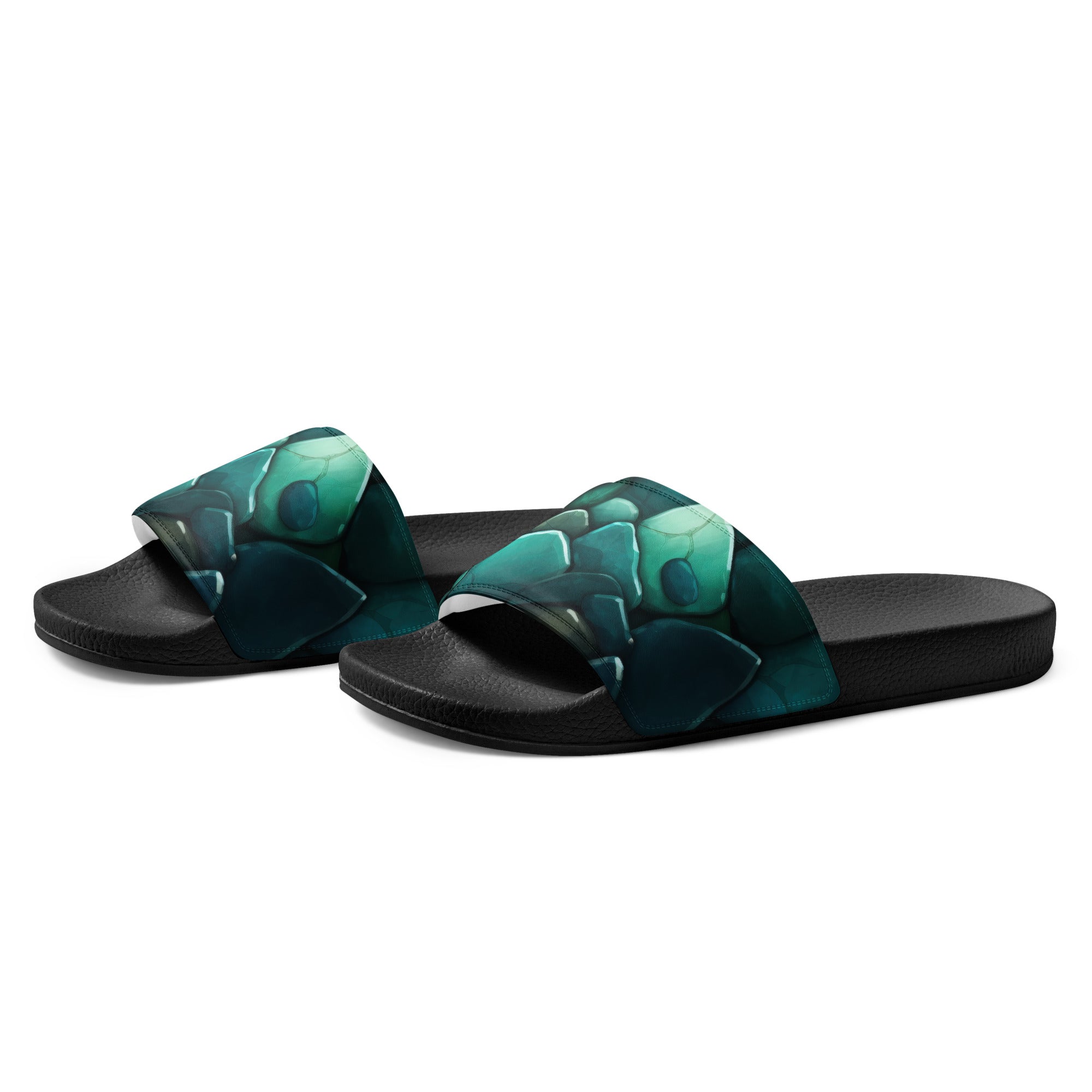 Jade Rock Women's Slides by Visual Verse - Image 3