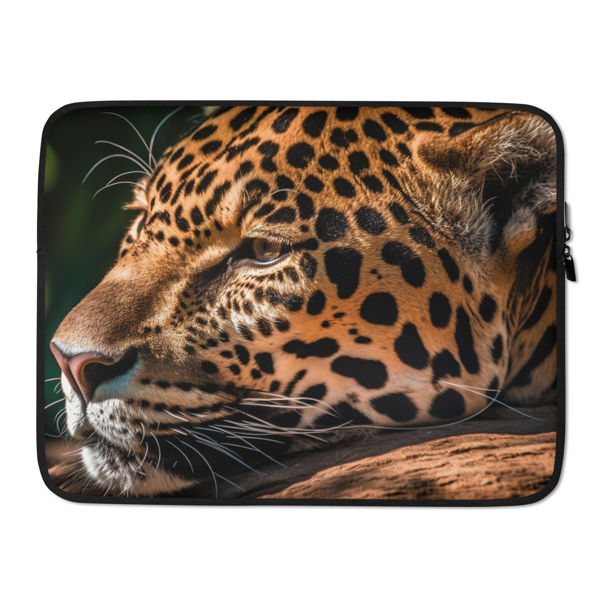Jaguar Fur Laptop Sleeve by Visual Verse - Image 1