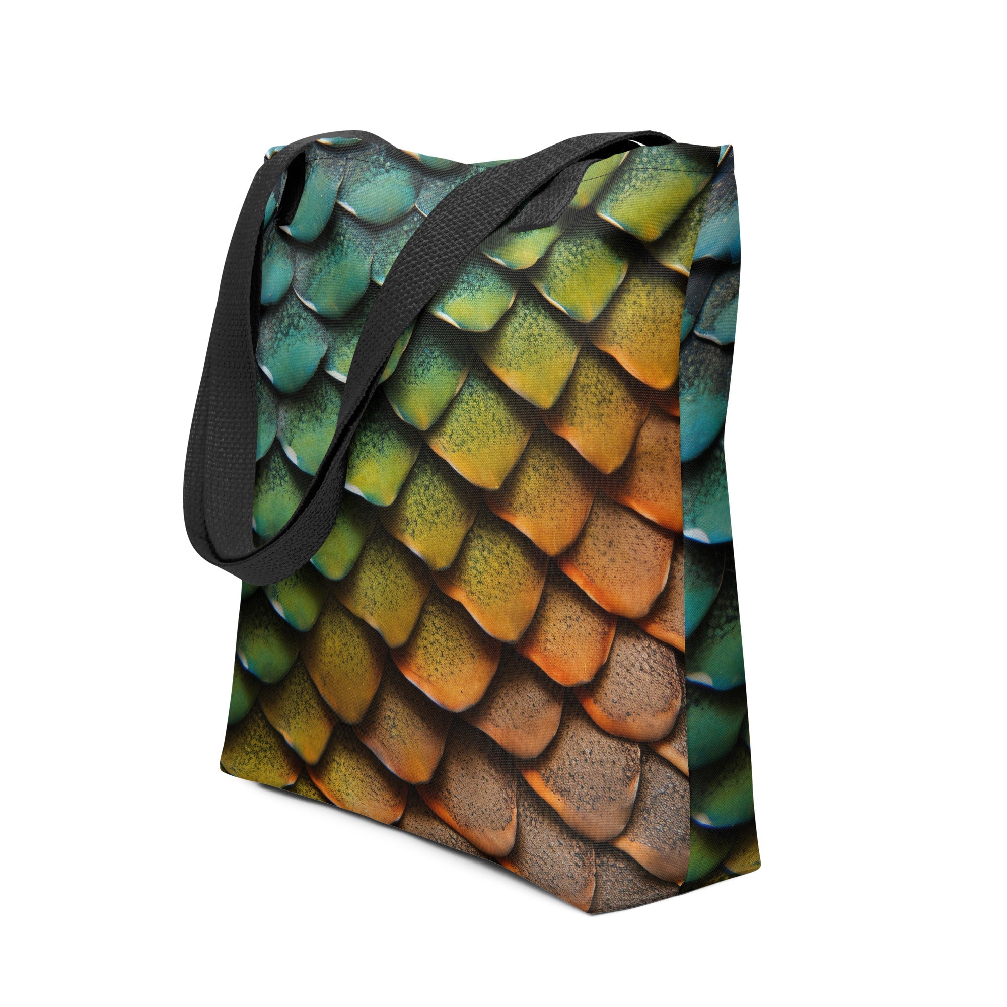 Komodo Dragon Scale Tote Bag by Visual Verse - Image 1