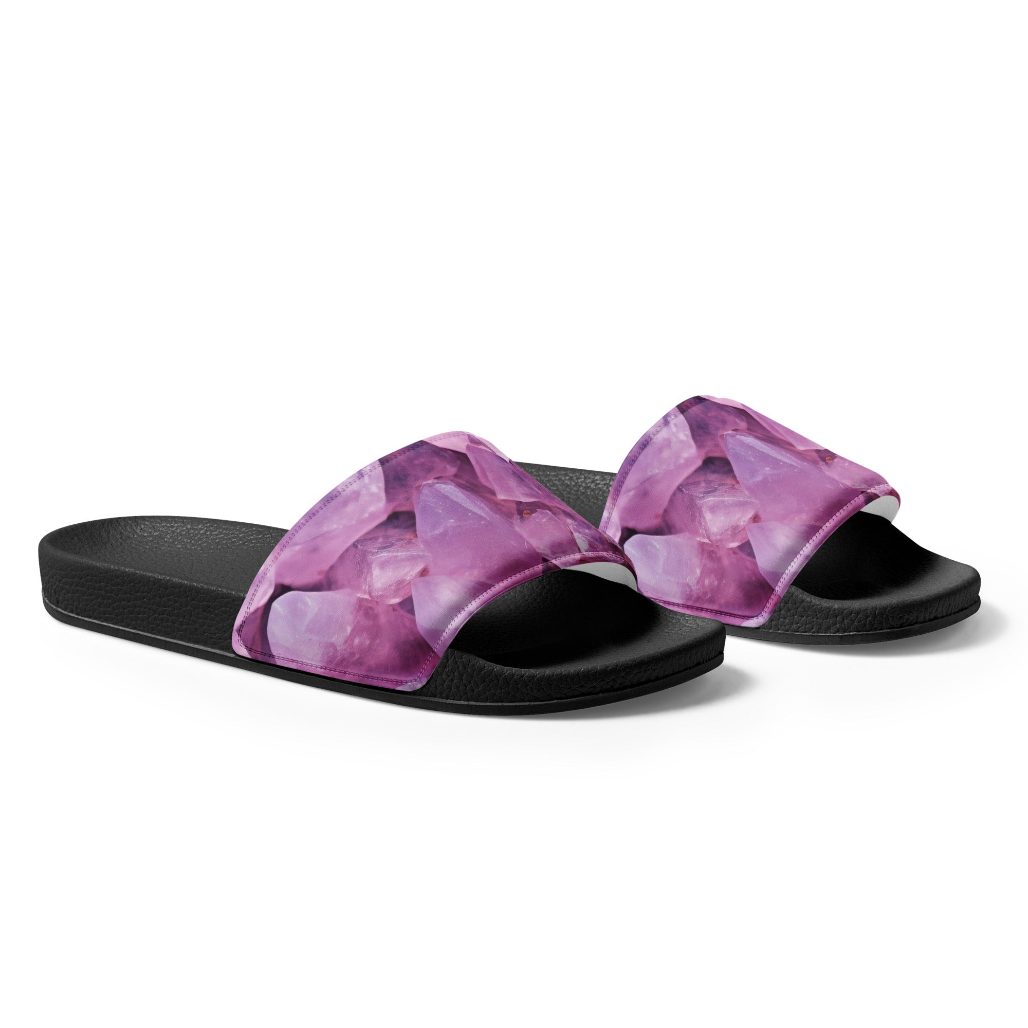 Kunzite Rock Men's Slides by Visual Verse - Image 4